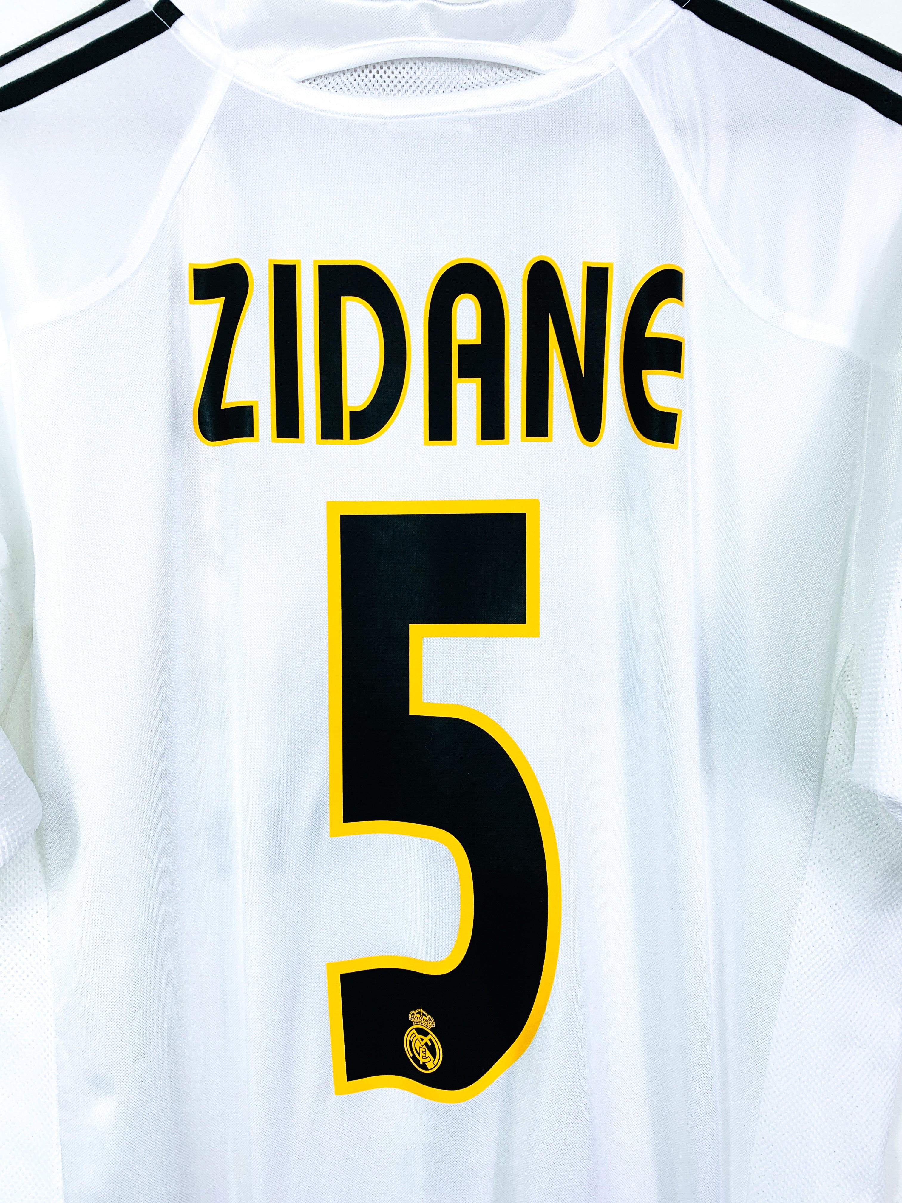REAL MADRID 2004/2005 HOME SHIRT #5 ZIDANE [M]