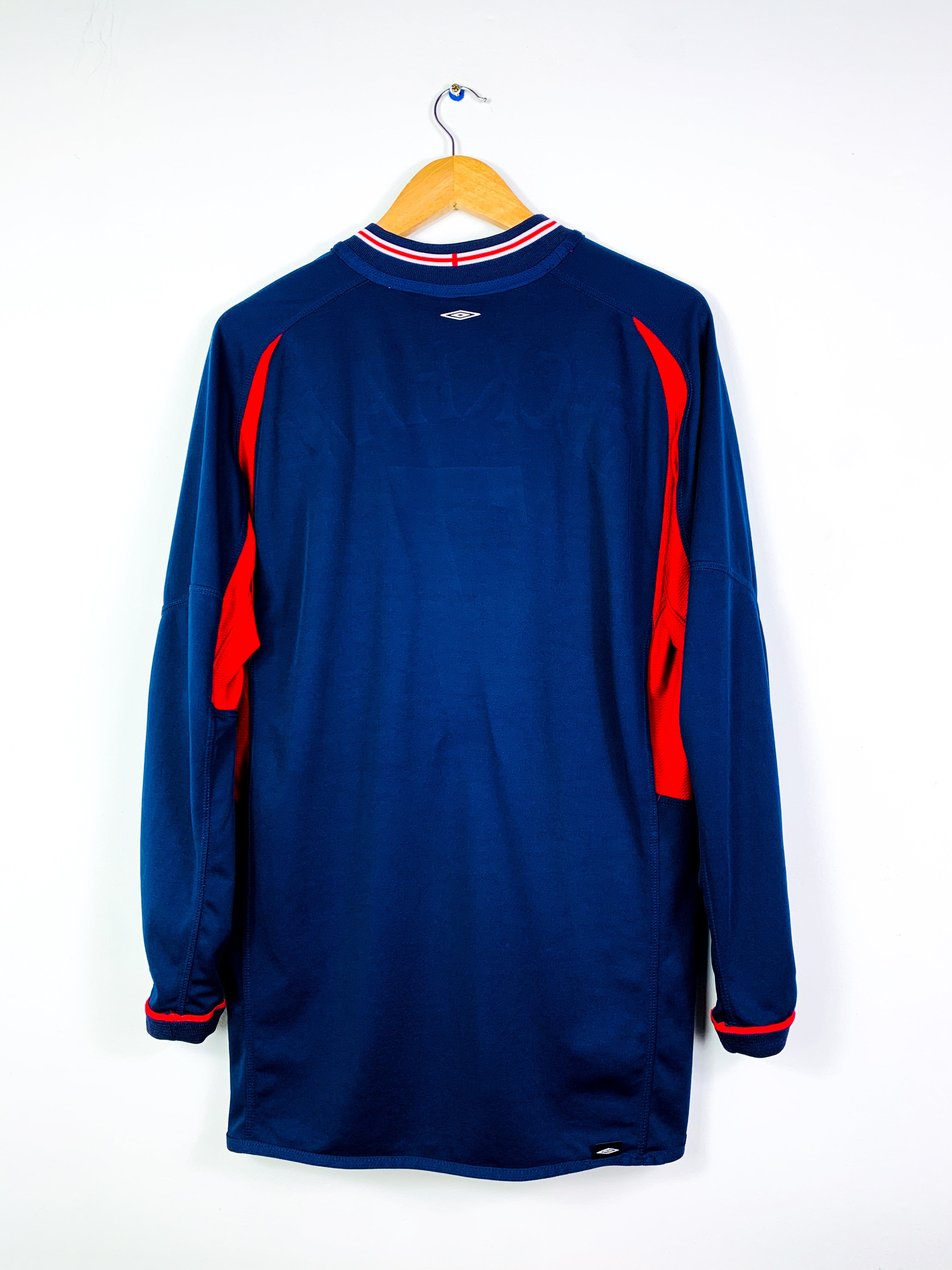 ENGLAND 2002/2004 AWAY *REVERSIBLE* SHIRT #7 BECKHAM [L/S