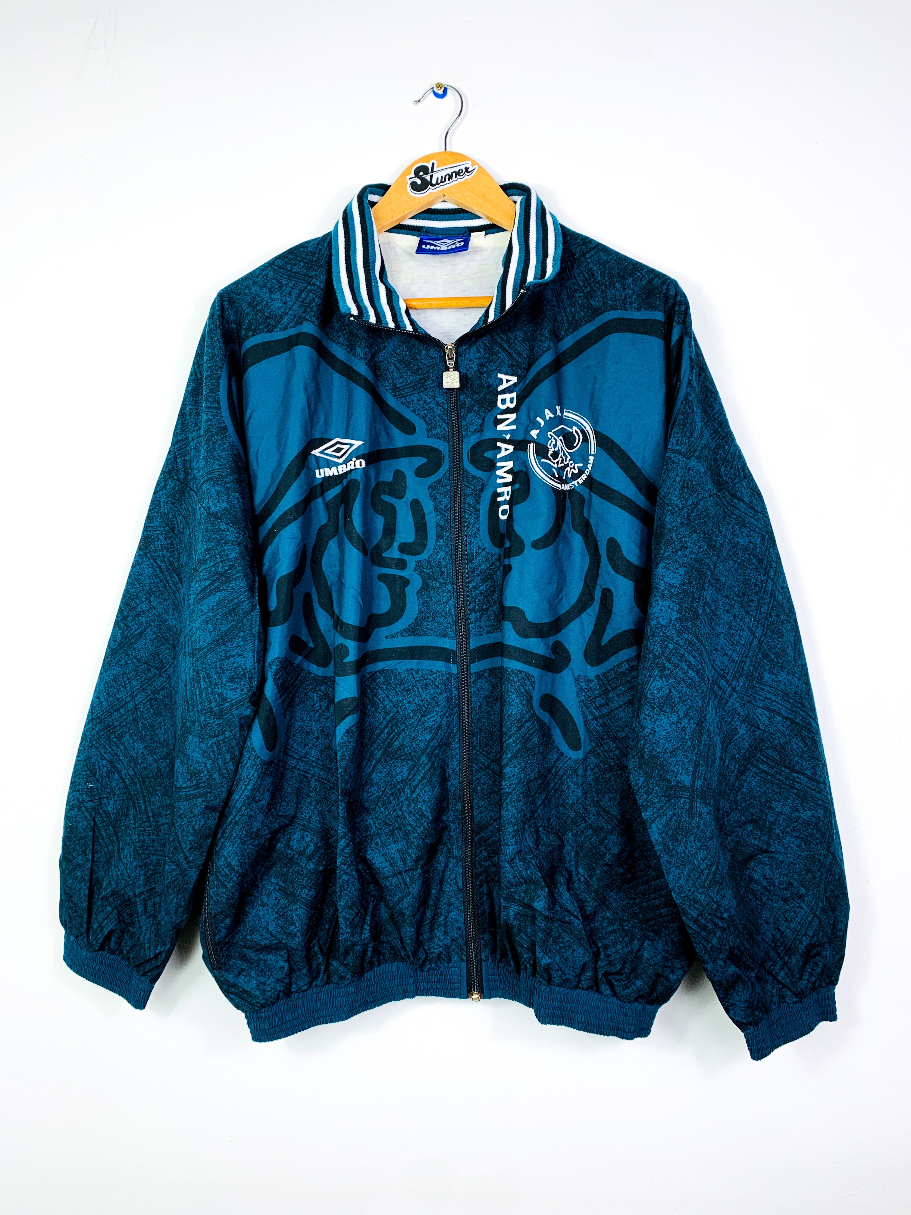 AJAX 1995/1996 *PLAYER ISSUE/WORN* TRAINING FULL TRACKSUIT