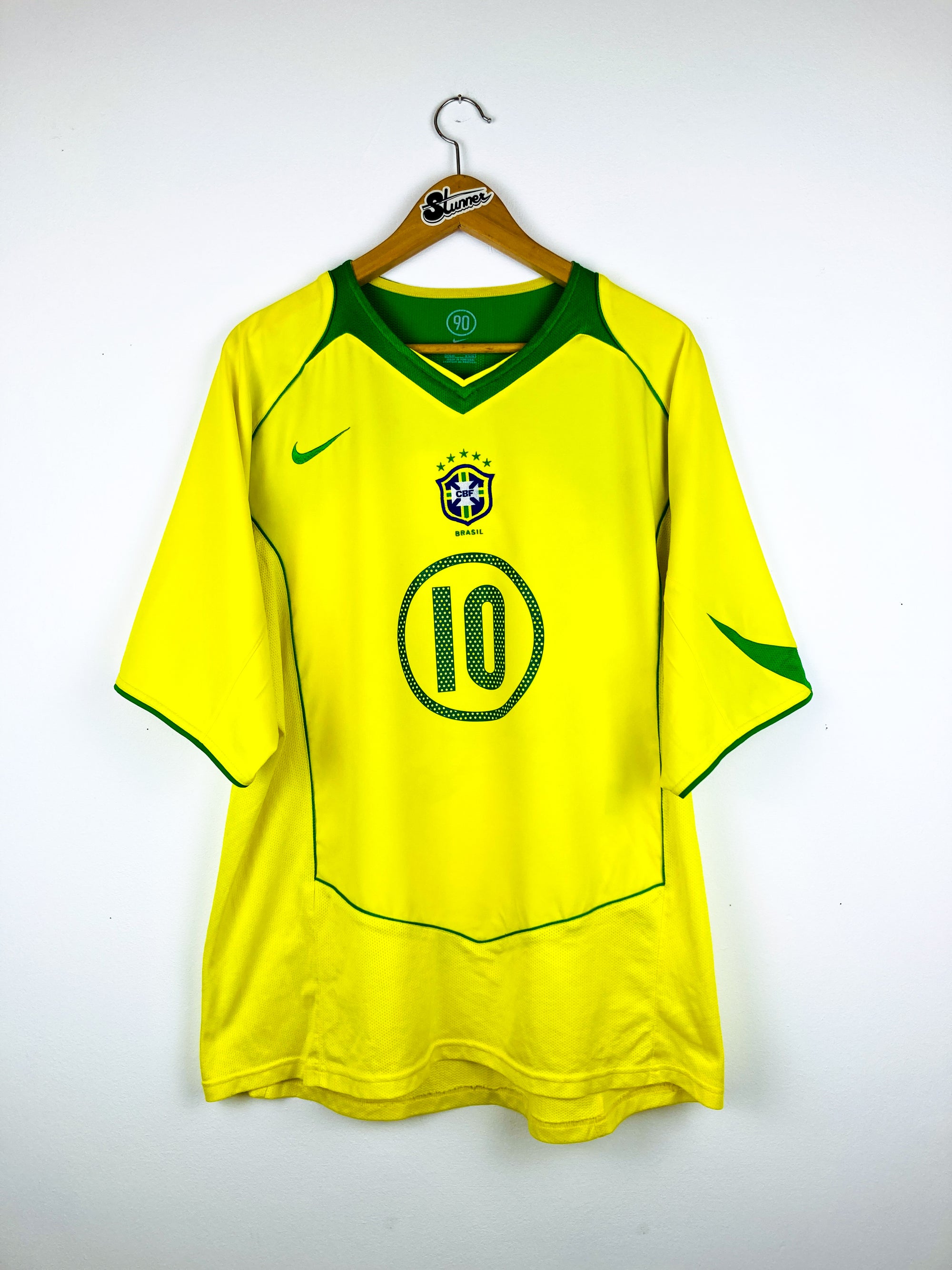 BRAZIL 2004/2006 HOME SHIRT #10 RONALDINHO