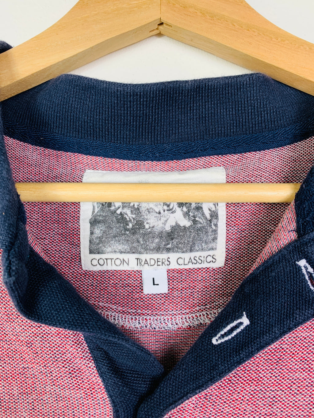 ENGLAND 2000s COTTON TRADERS CLASSICS RUGBY SHIRT [L]