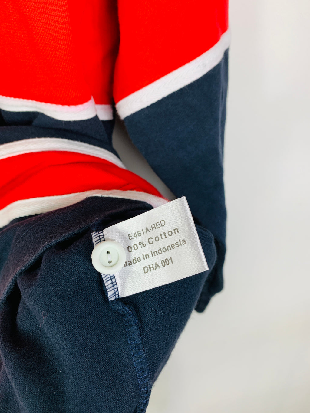 GREAT BRITAIN 1990s COTTON TRADERS RUGBY SHIRT L/S [L]