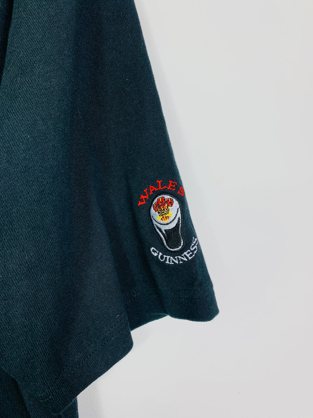 WALES 1990s COTTON TRADERS GUINNESS RUGBY SHIRT [L]