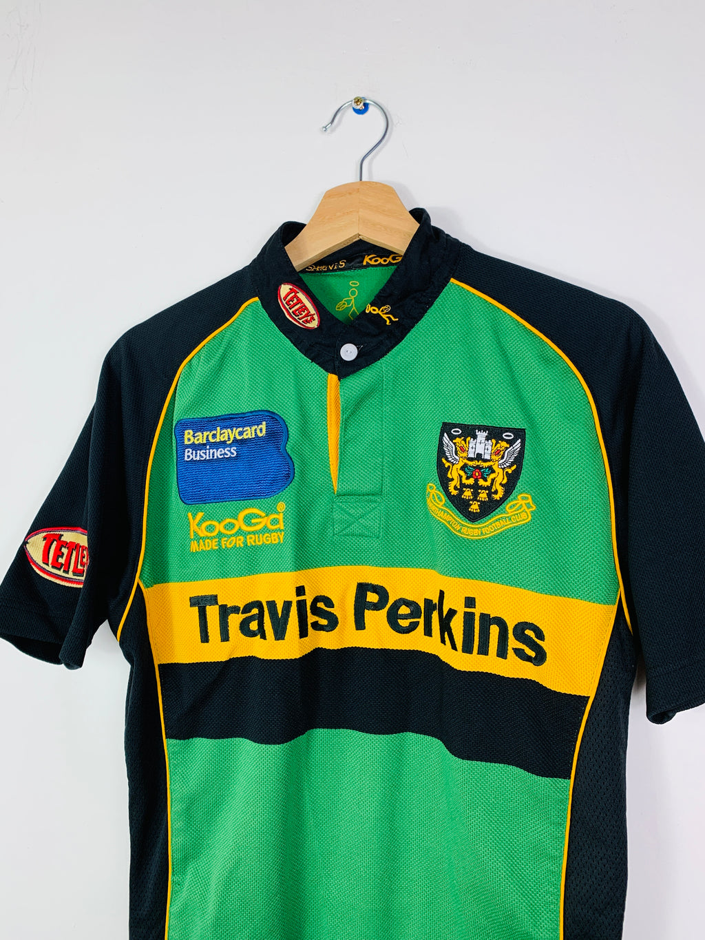 NORTHAMPTON SAINTS 2004/2005 HOME RUGBY SHIRT [S]