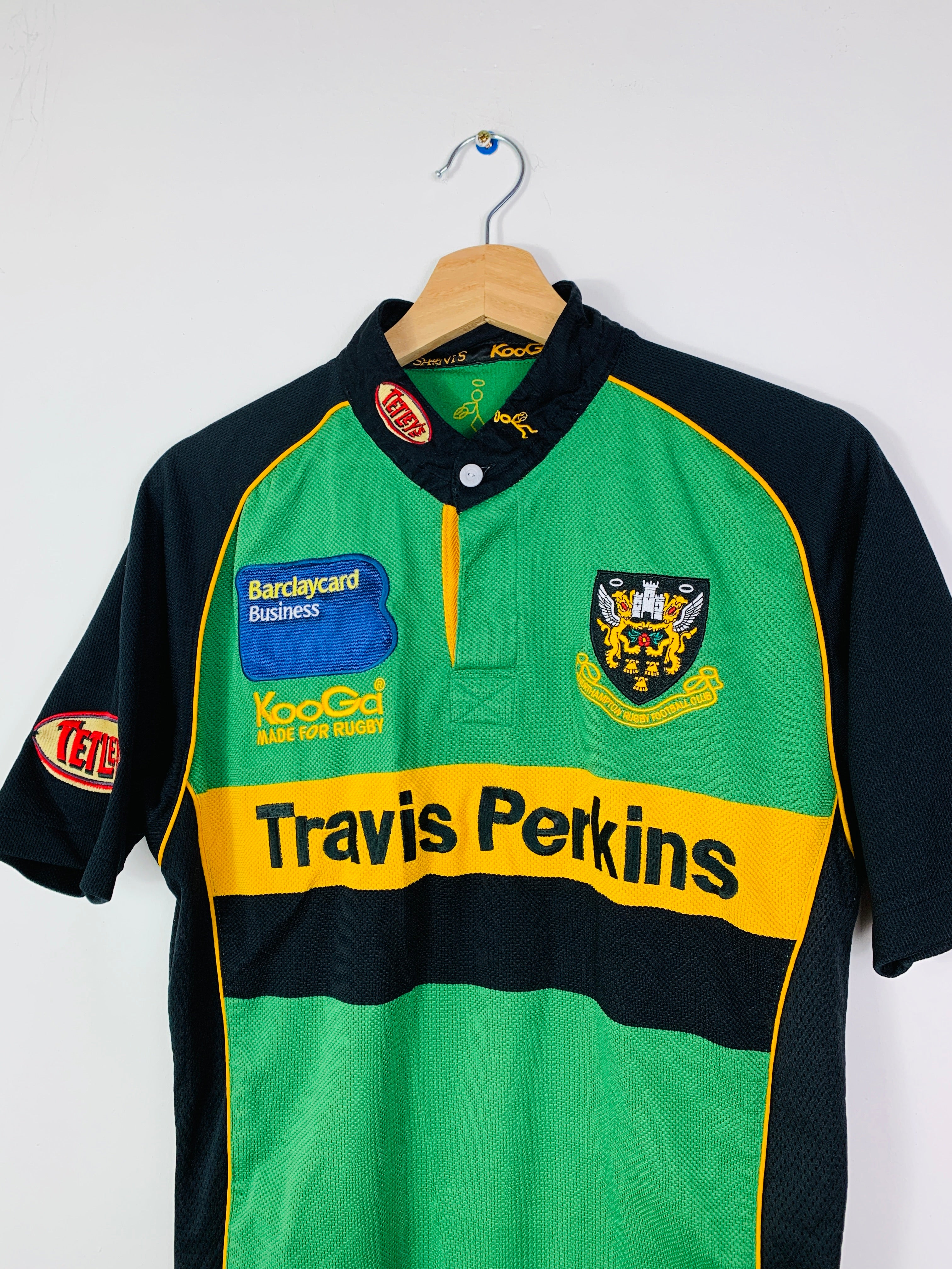 NORTHAMPTON SAINTS 2004/2005 HOME RUGBY SHIRT [S]