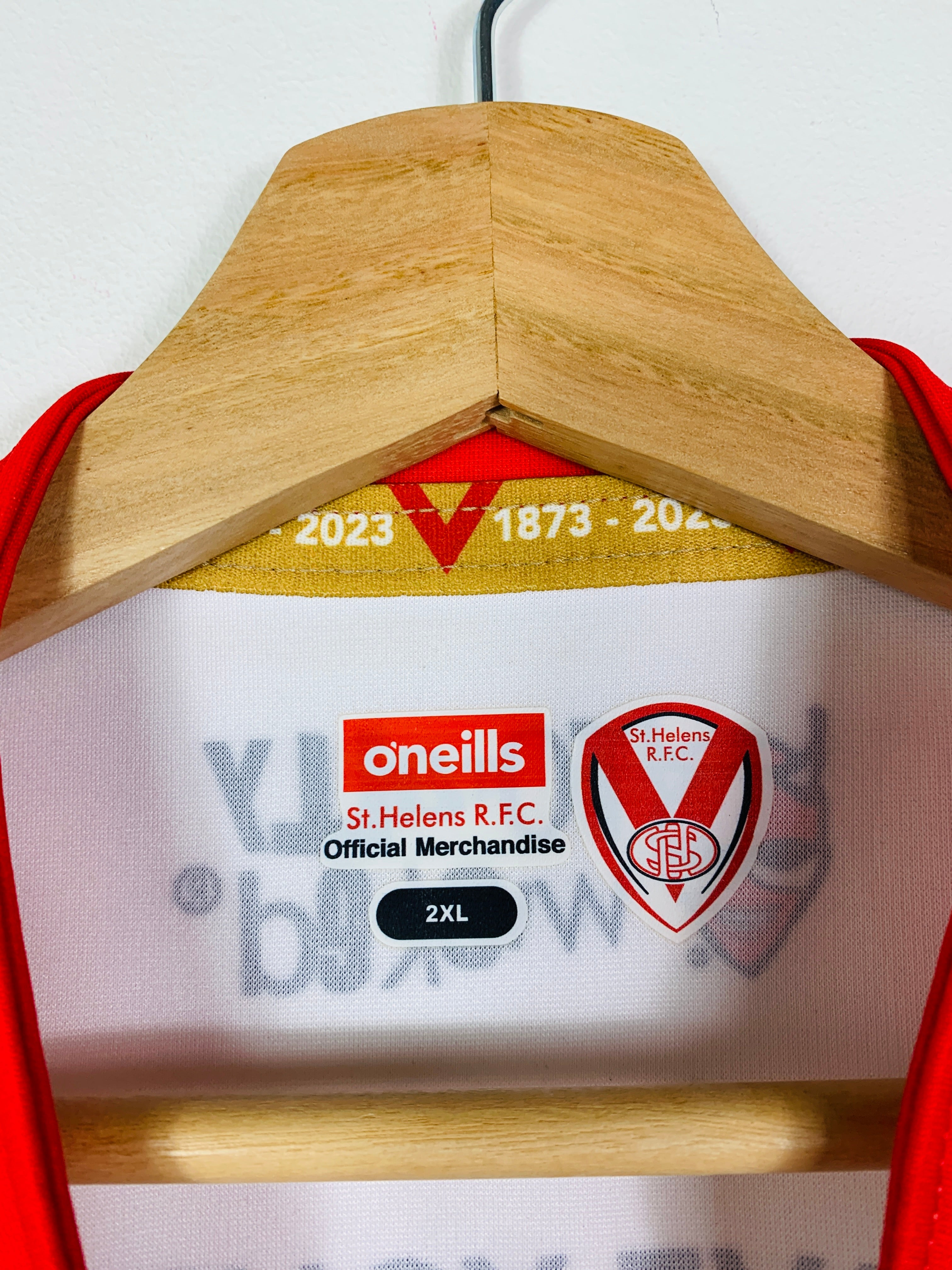 ST HELENS 2023 HOME RUGBY SHIRT [XXL]