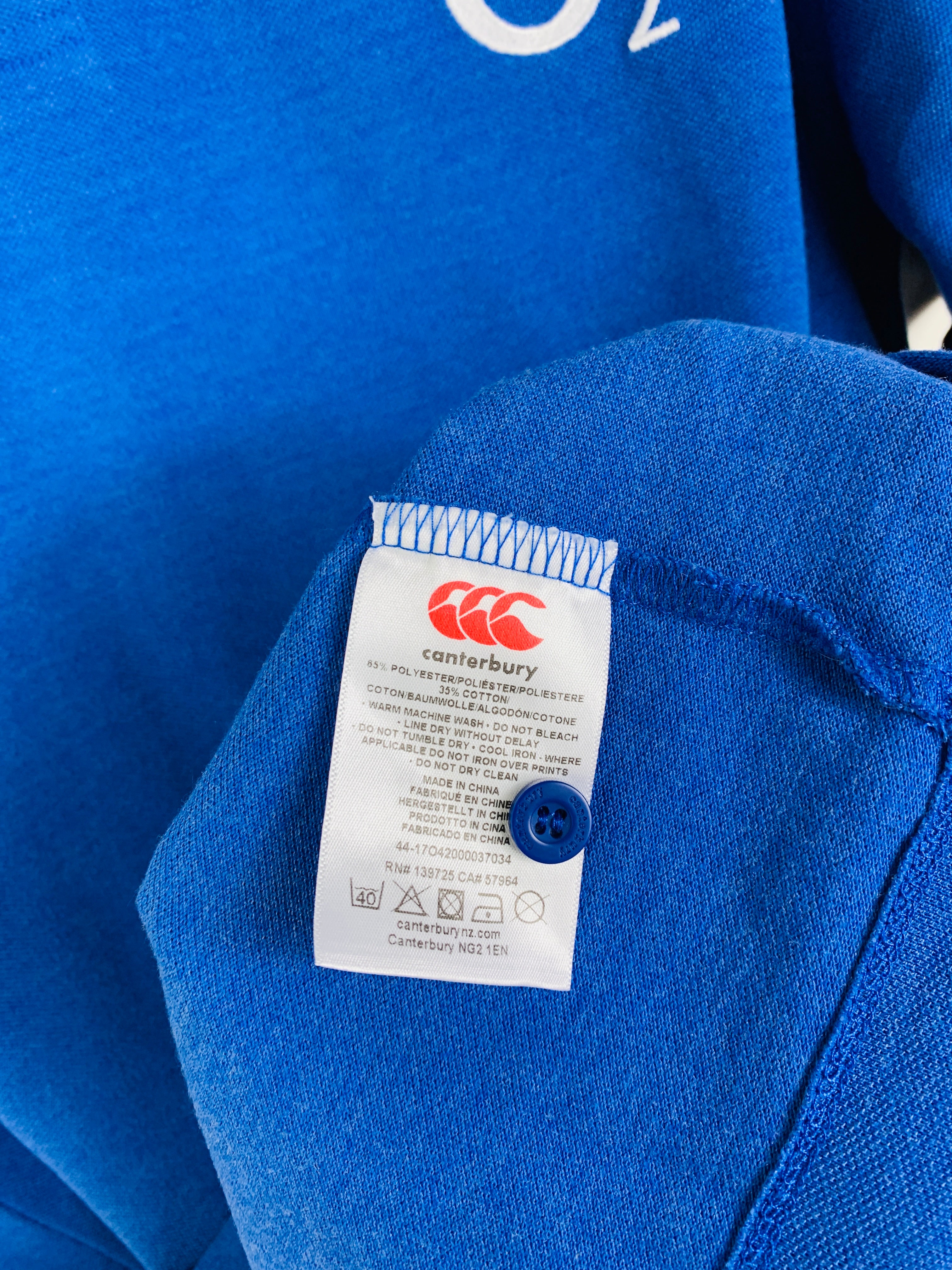 ENGLAND 2010s TRAINING RUGBY POLO SHIRT [XL]