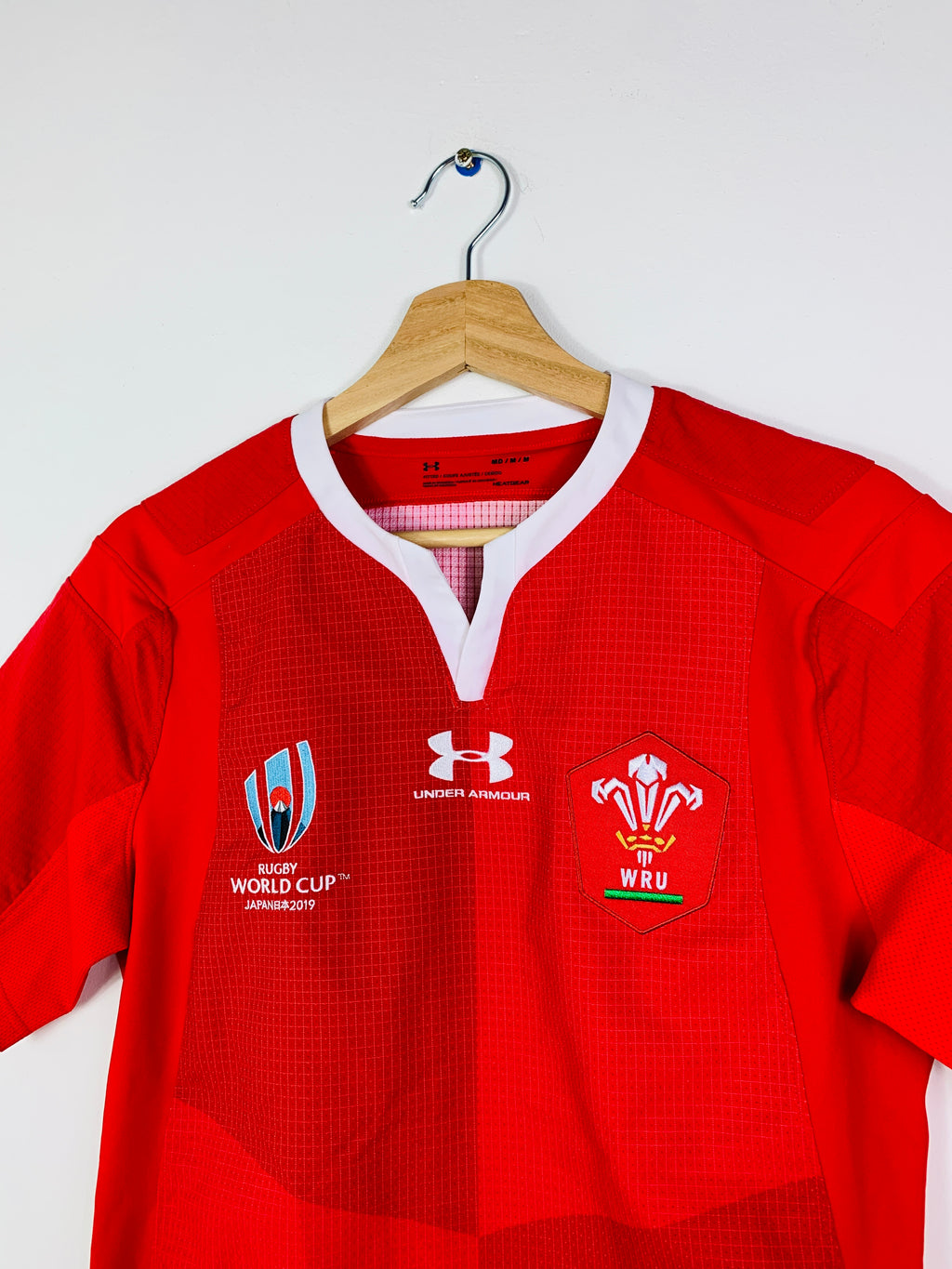 WALES 2019 WORLD CUP HOME RUGBY SHIRT *FITTED* [M]