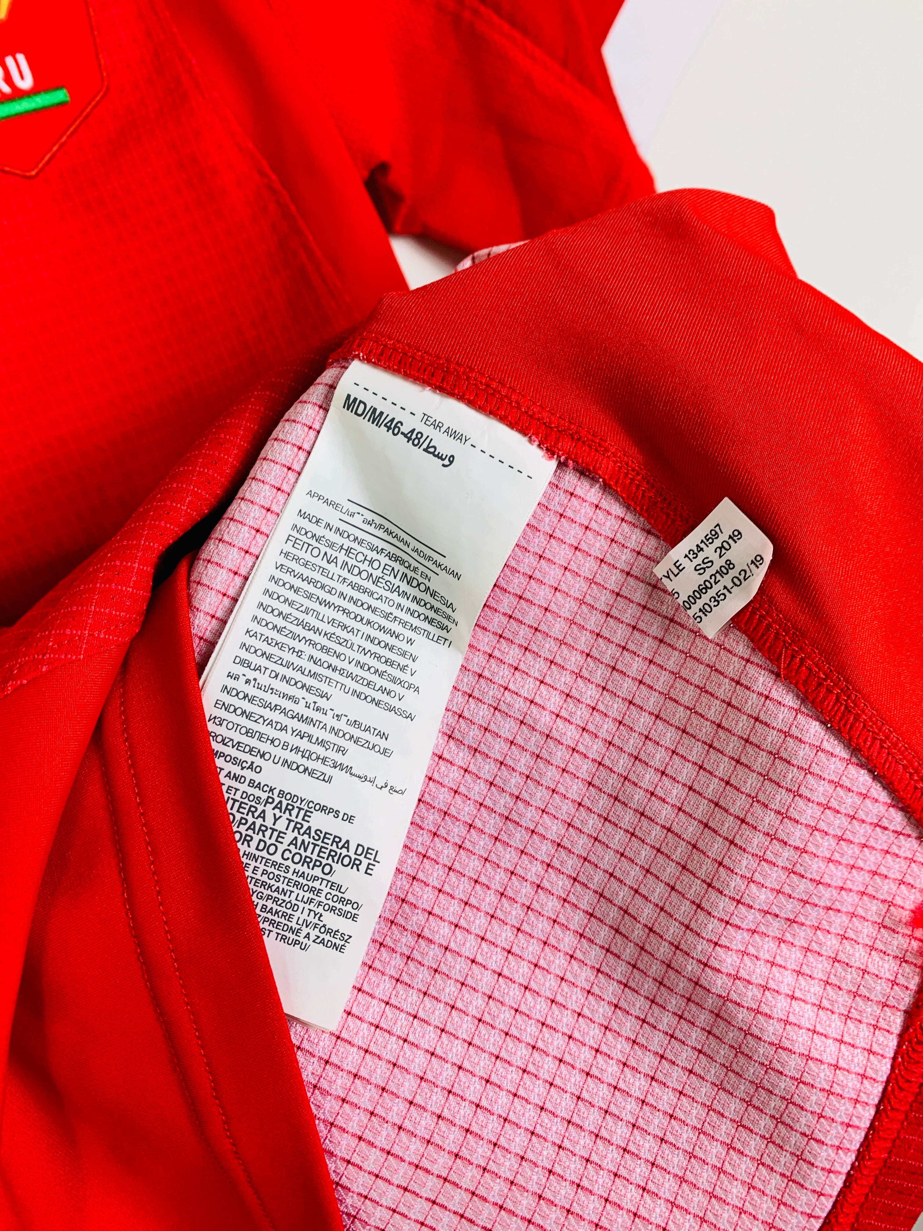 WALES 2019 WORLD CUP HOME RUGBY SHIRT *FITTED* [M]