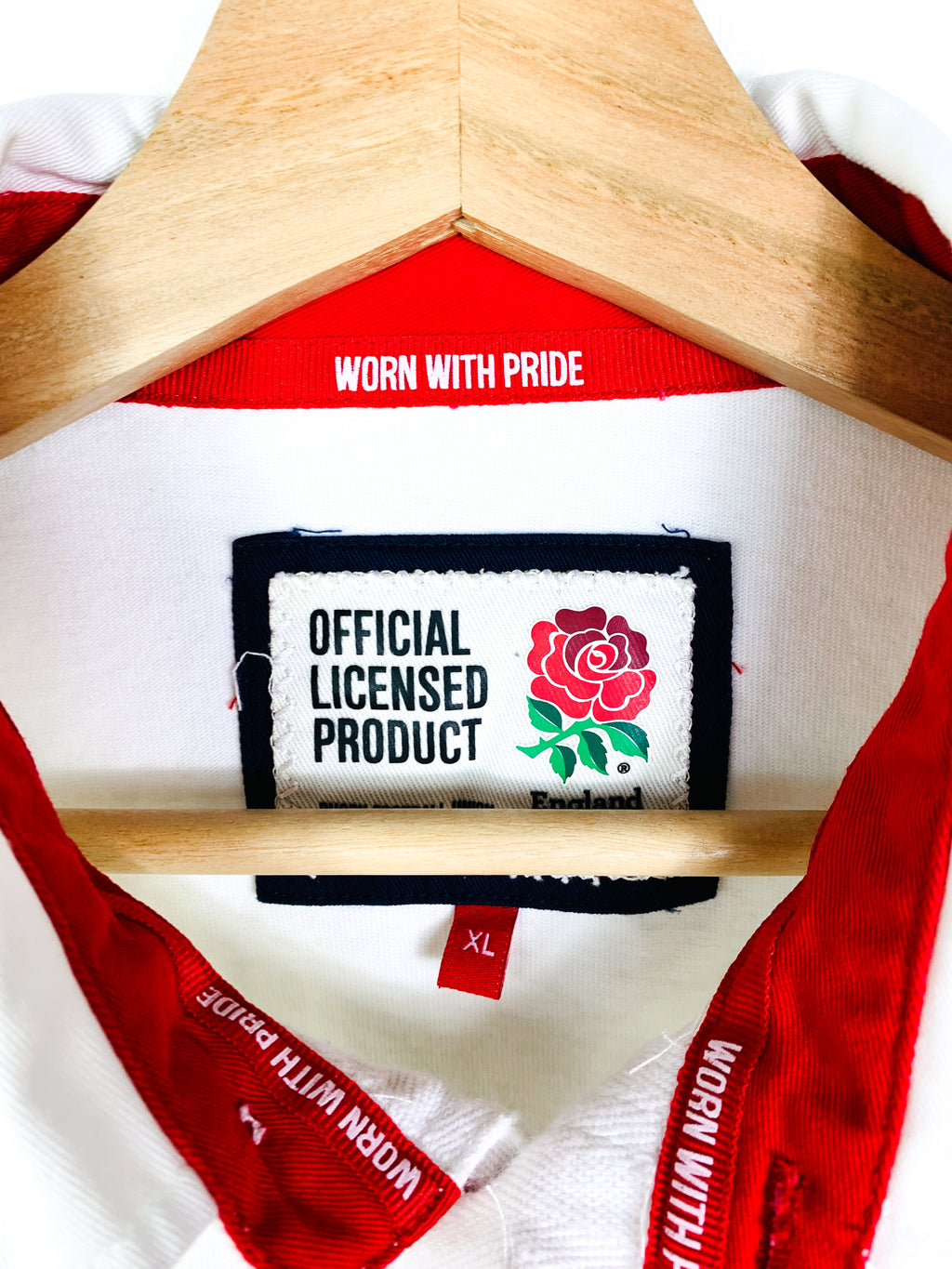 ENGLAND RUGBY 2010s HOME COTTON SHIRT L/S [XL]