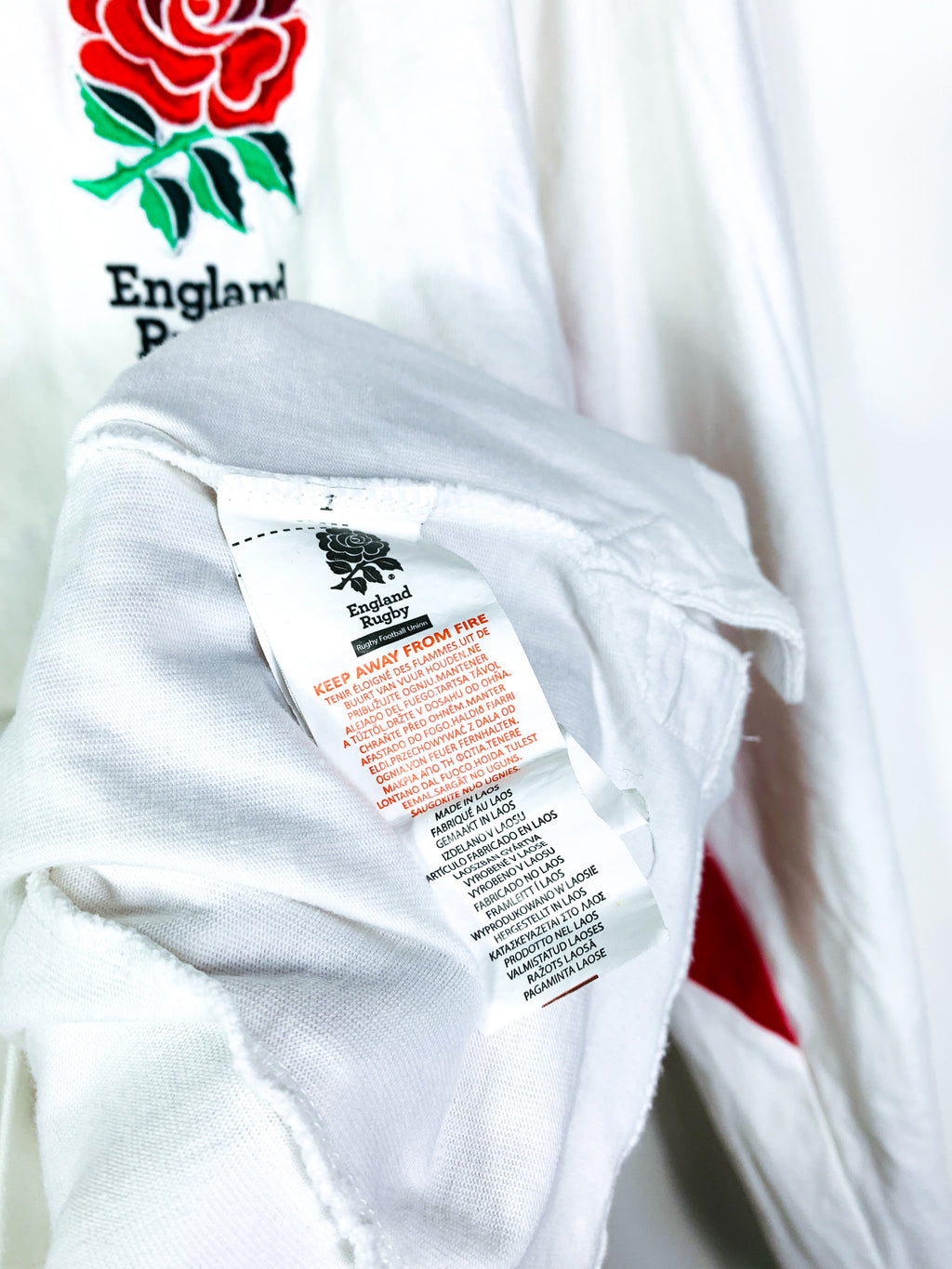 ENGLAND RUGBY 2010s HOME COTTON SHIRT L/S [XL]