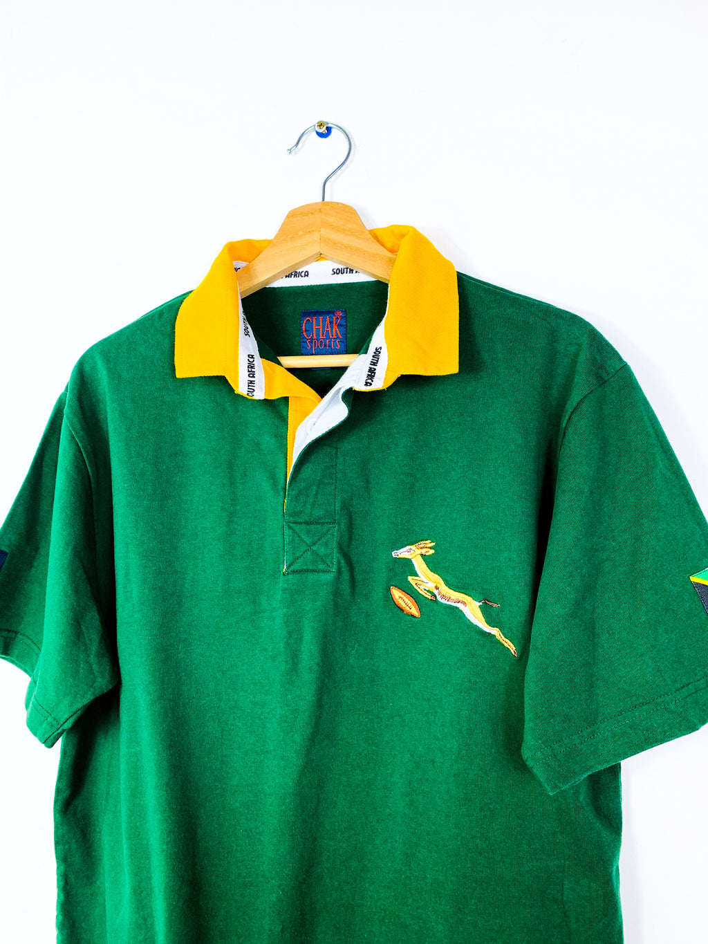 SOUTH AFRICA 2000s RUGBY UNION COTTON SHIRT [M]