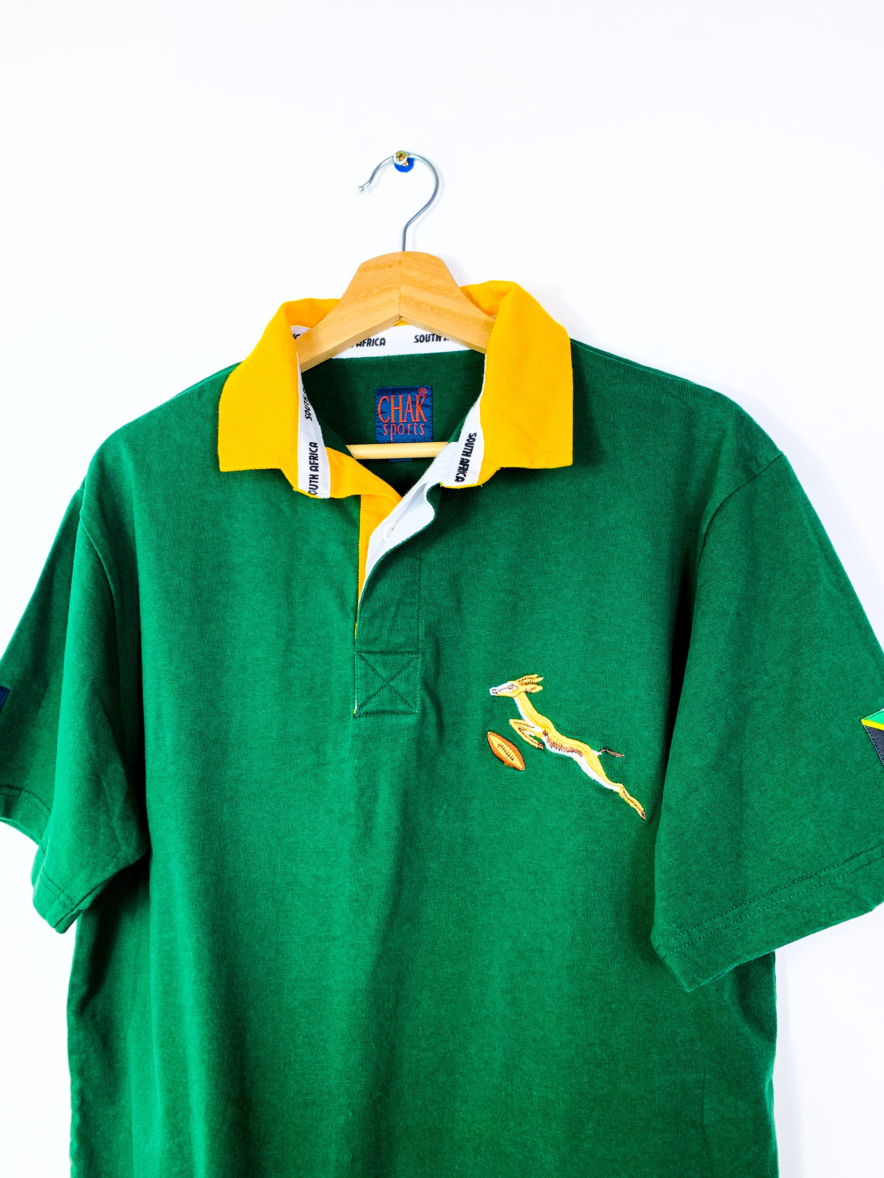 SOUTH AFRICA 2000s RUGBY UNION COTTON SHIRT [M]
