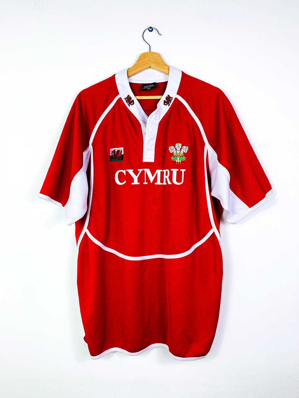 WALES 2000s MERCHANDISE RUGBY SHIRT [XXL]