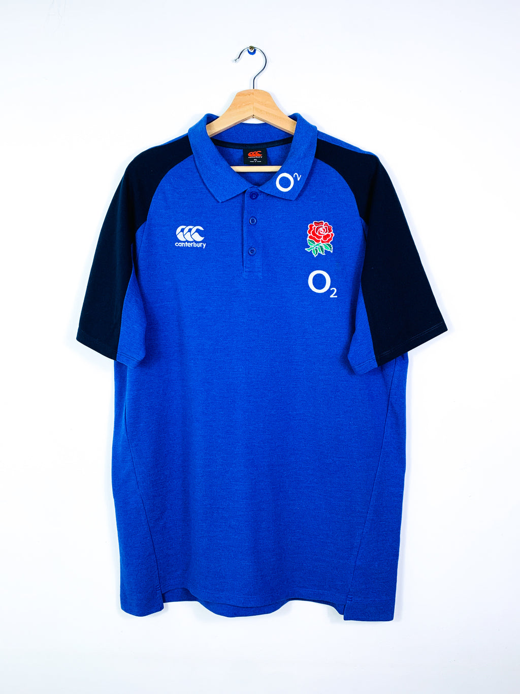ENGLAND 2010s TRAINING RUGBY POLO SHIRT [XL]