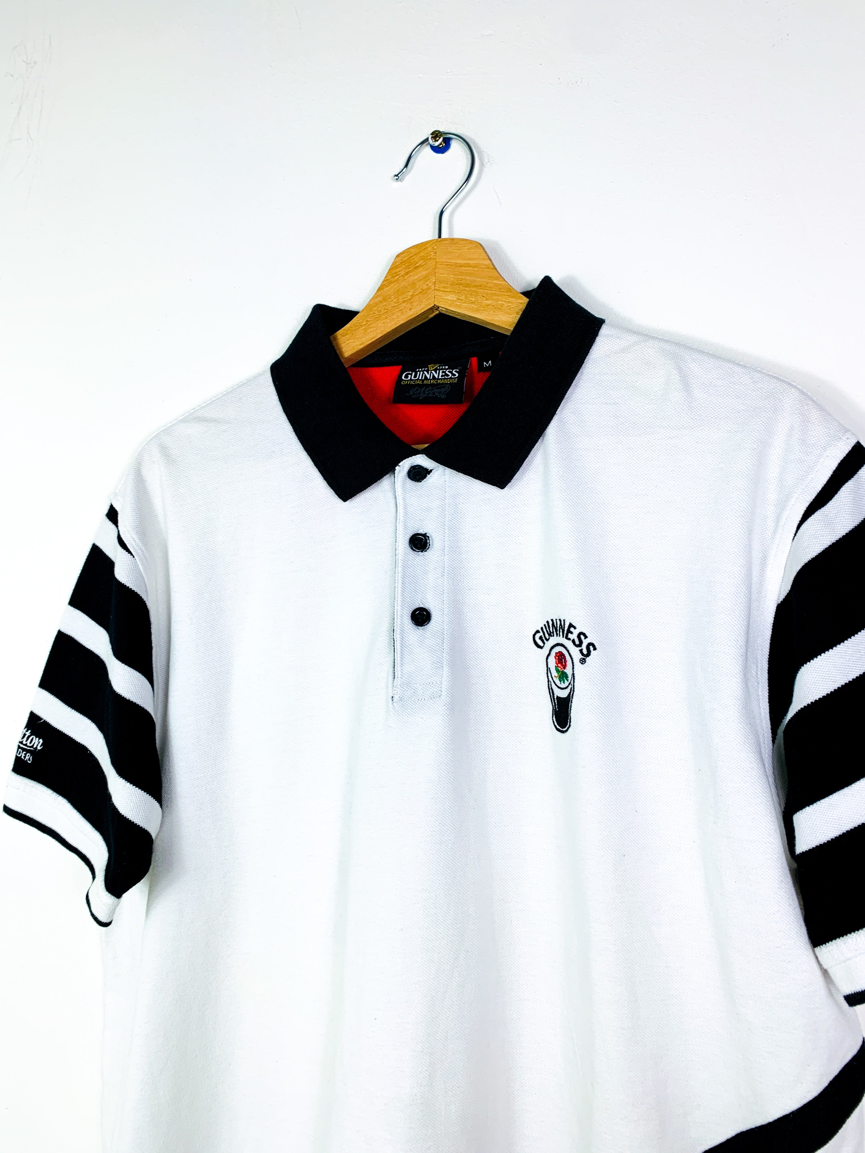 ENGLAND 1990s COTTON TRADERS GUINNESS RUGBY SHIRT [M]