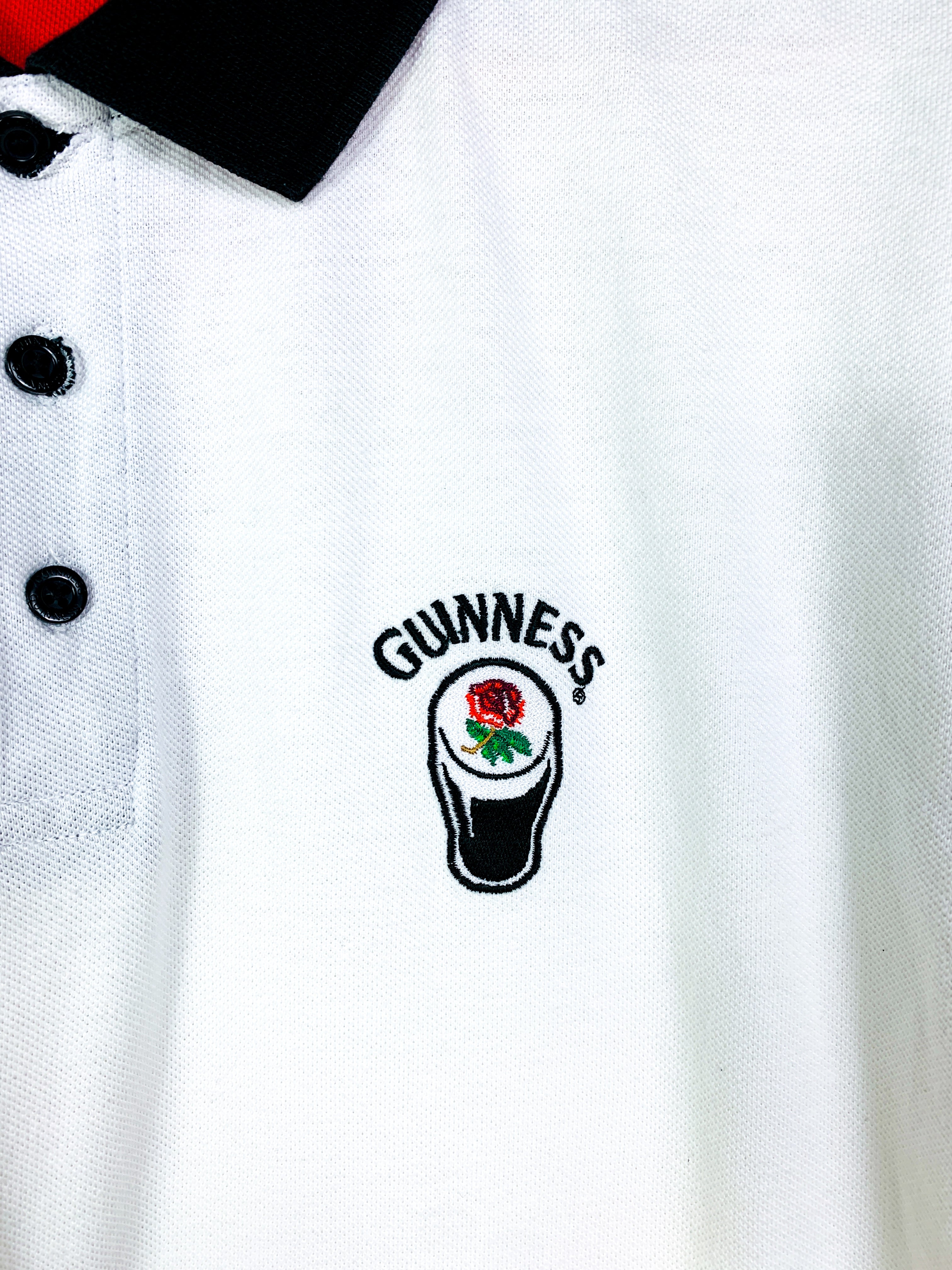 ENGLAND 1990s COTTON TRADERS GUINNESS RUGBY SHIRT [M]