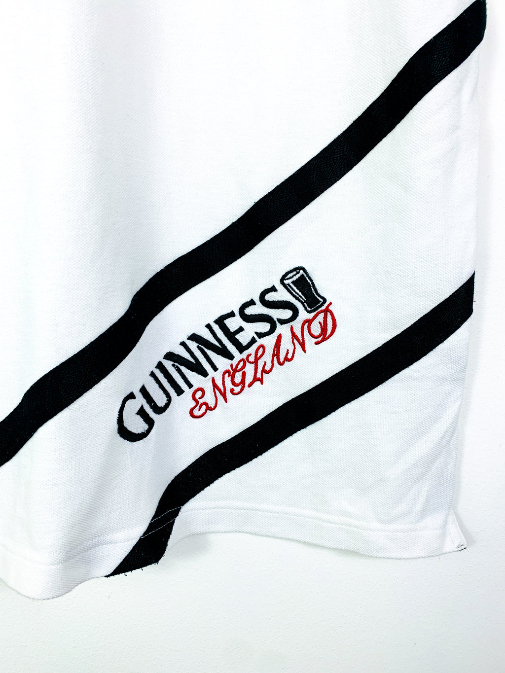 ENGLAND 1990s COTTON TRADERS GUINNESS RUGBY SHIRT [M]