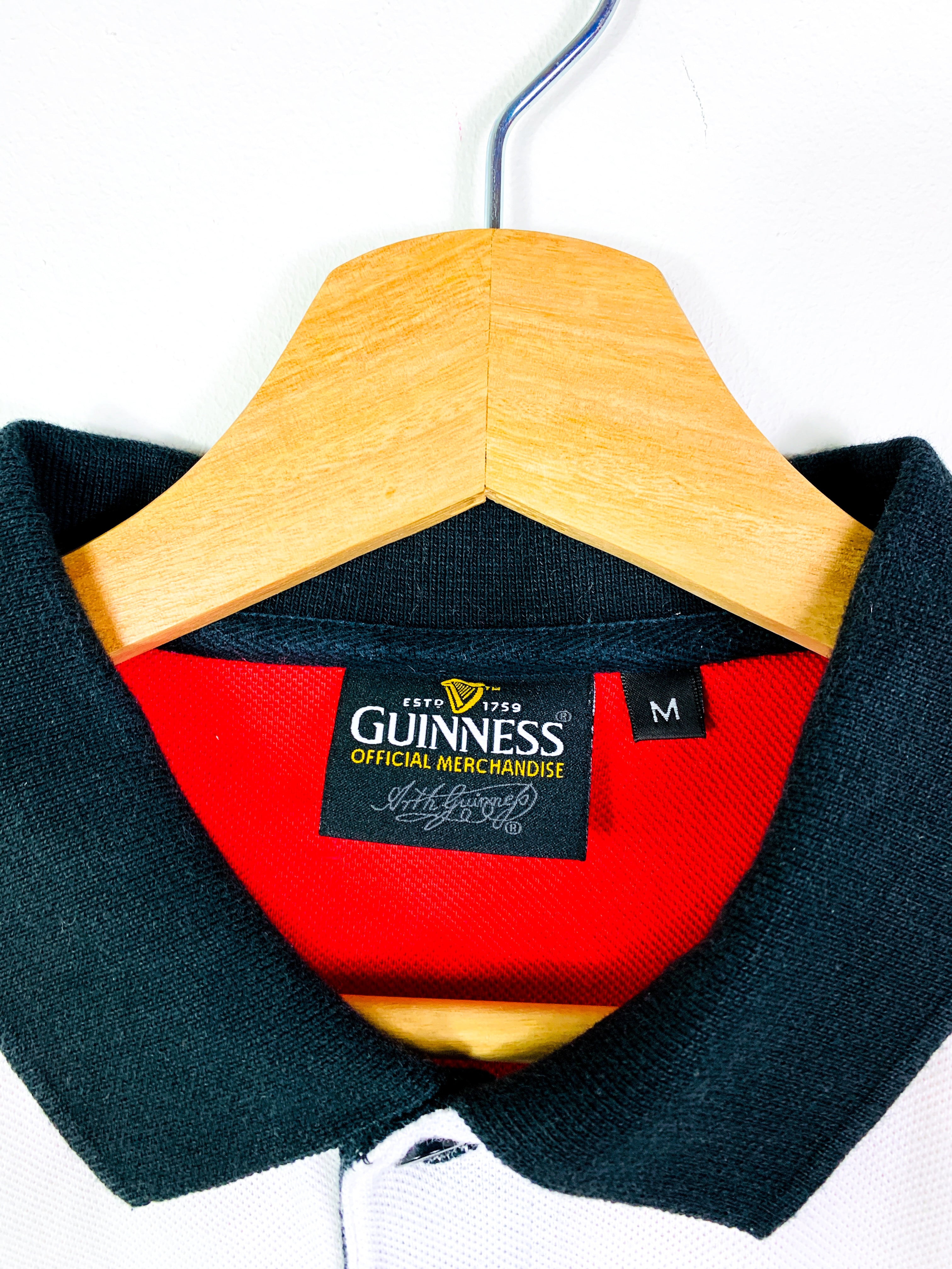 ENGLAND 1990s COTTON TRADERS GUINNESS RUGBY SHIRT [M]