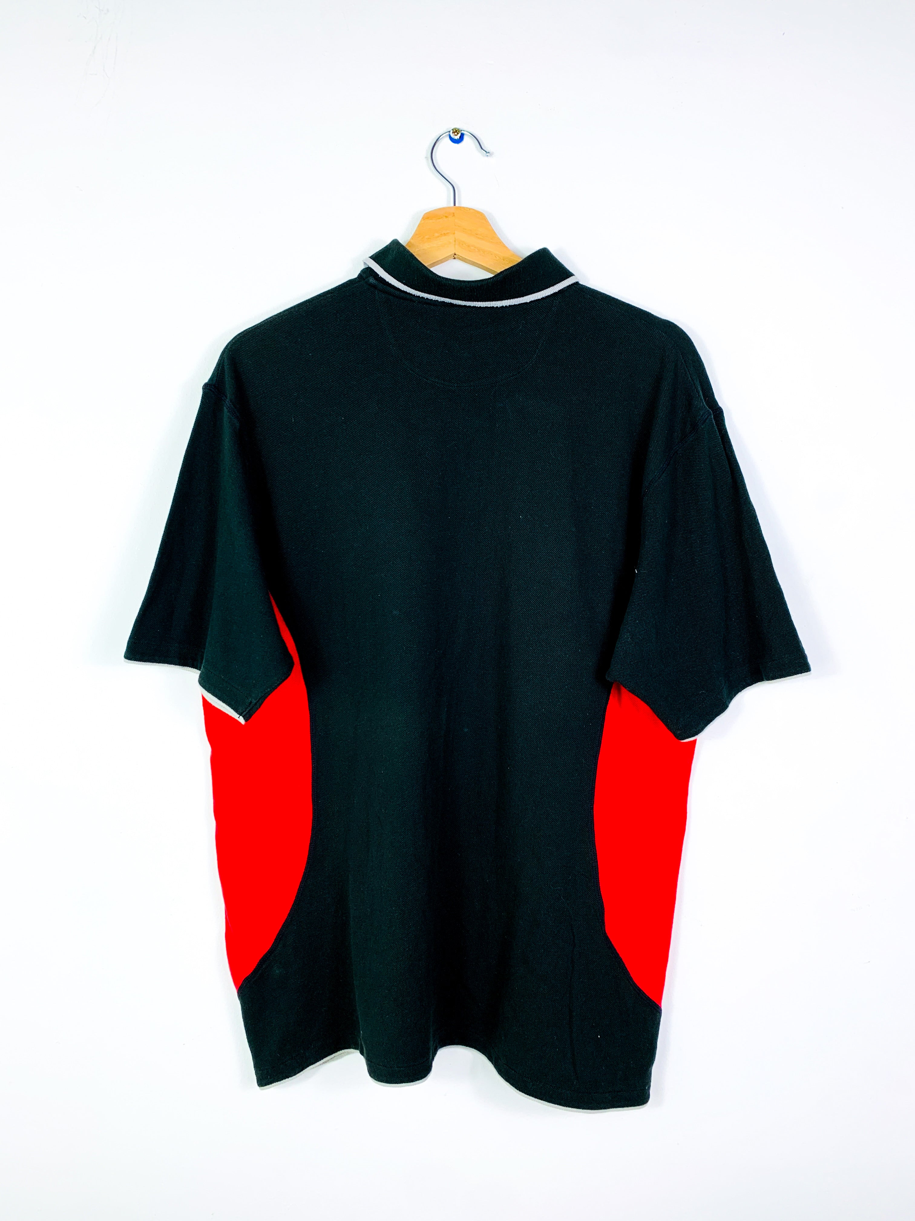 WALES 2000s TRAINING RUGBY POLO SHIRT [M]