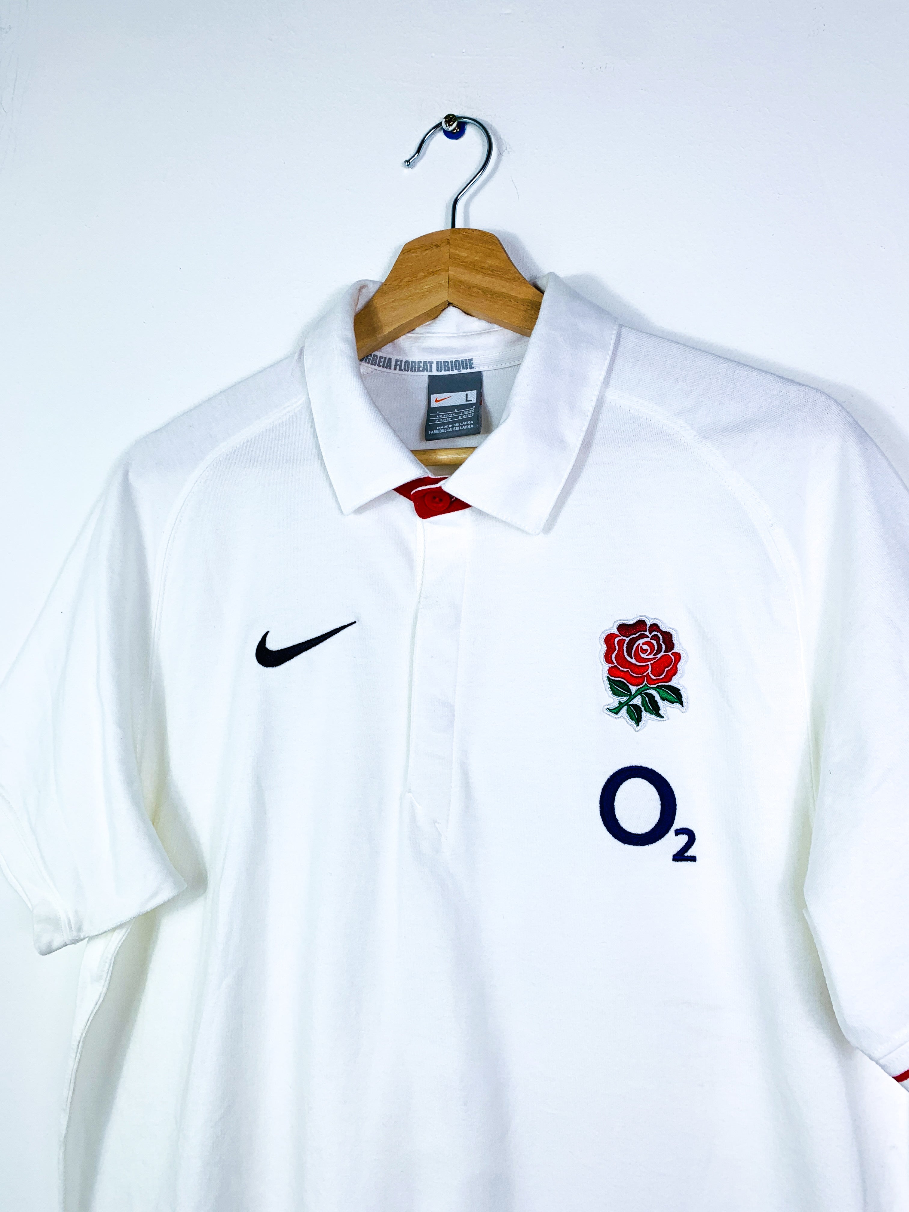 ENGLAND 2006 TRAINING RUGBY POLO SHIRT [L]