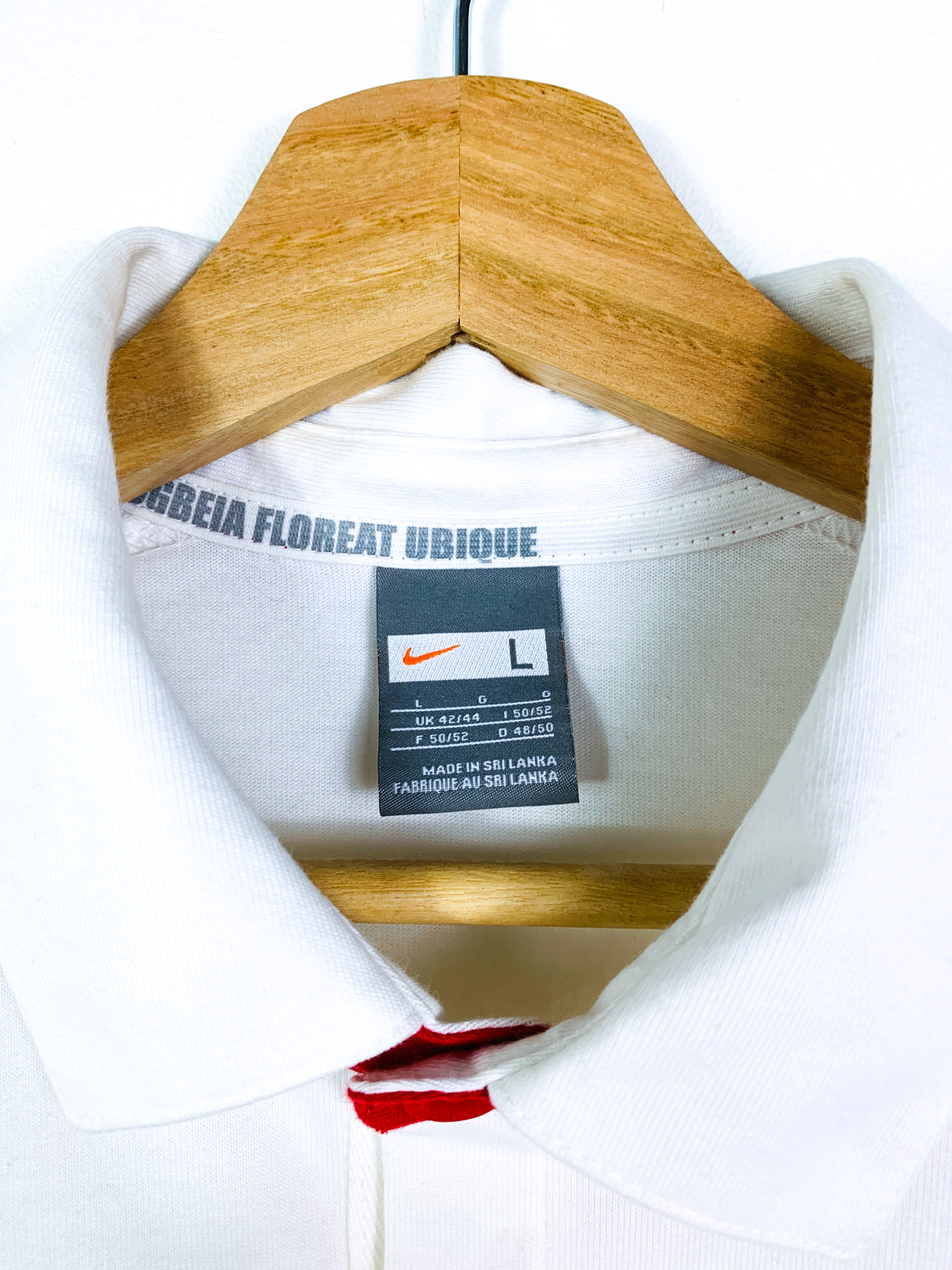 ENGLAND 2006 TRAINING RUGBY POLO SHIRT [L]