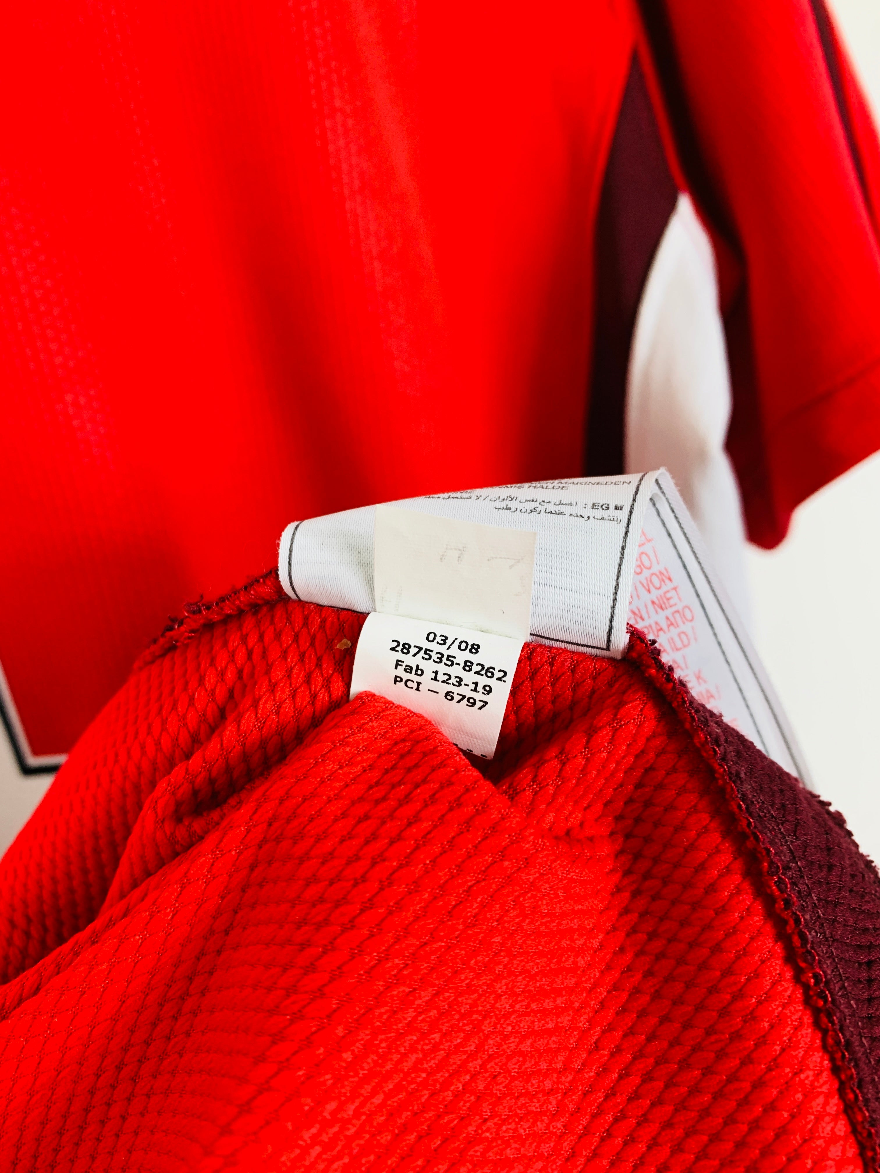 ARSENAL 2008/2010 HOME SHIRT #4 FABREGAS [L]