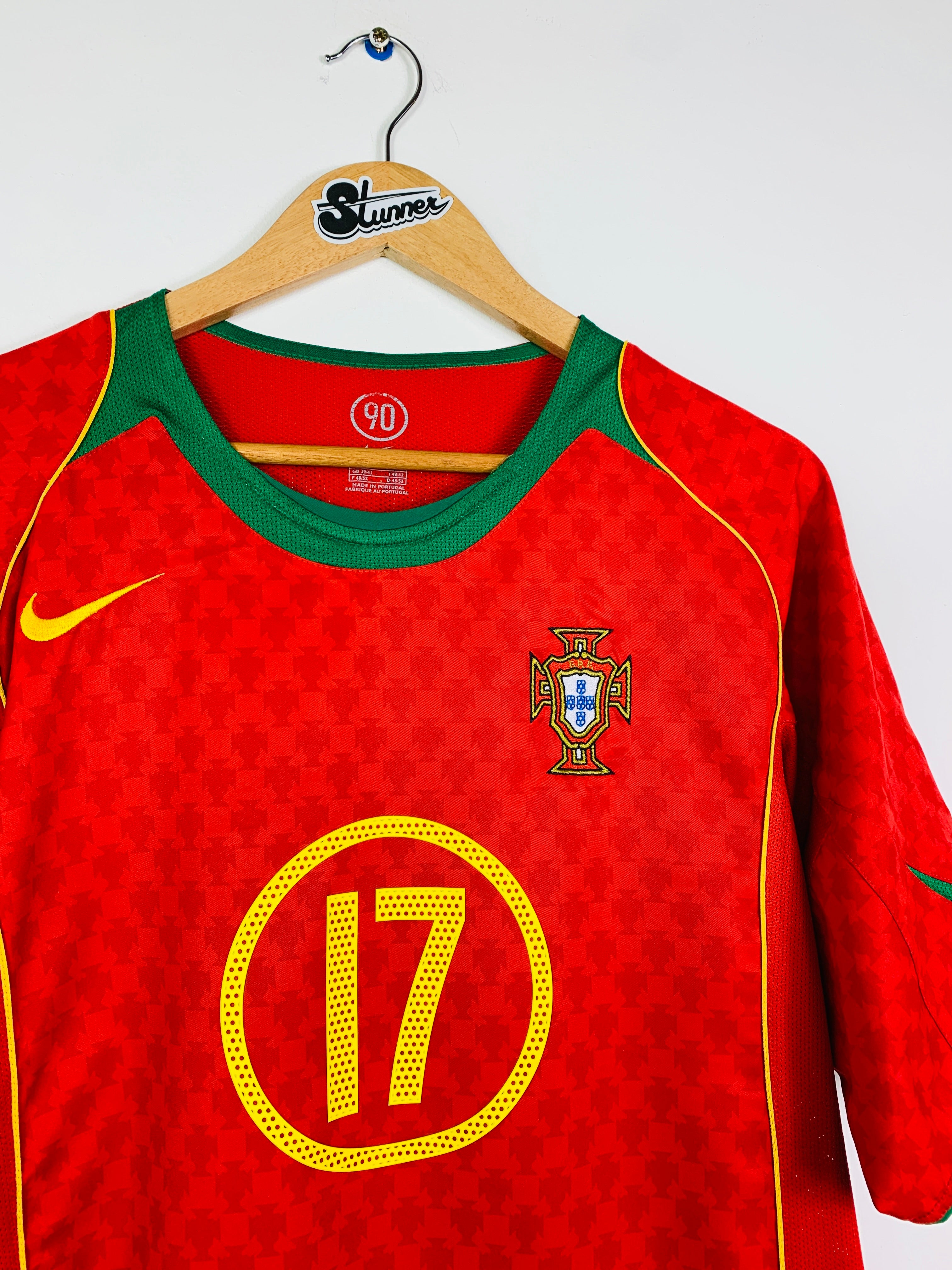 PORTUGAL 2004/2006 HOME SHIRT #17 C.RONALDO [M]