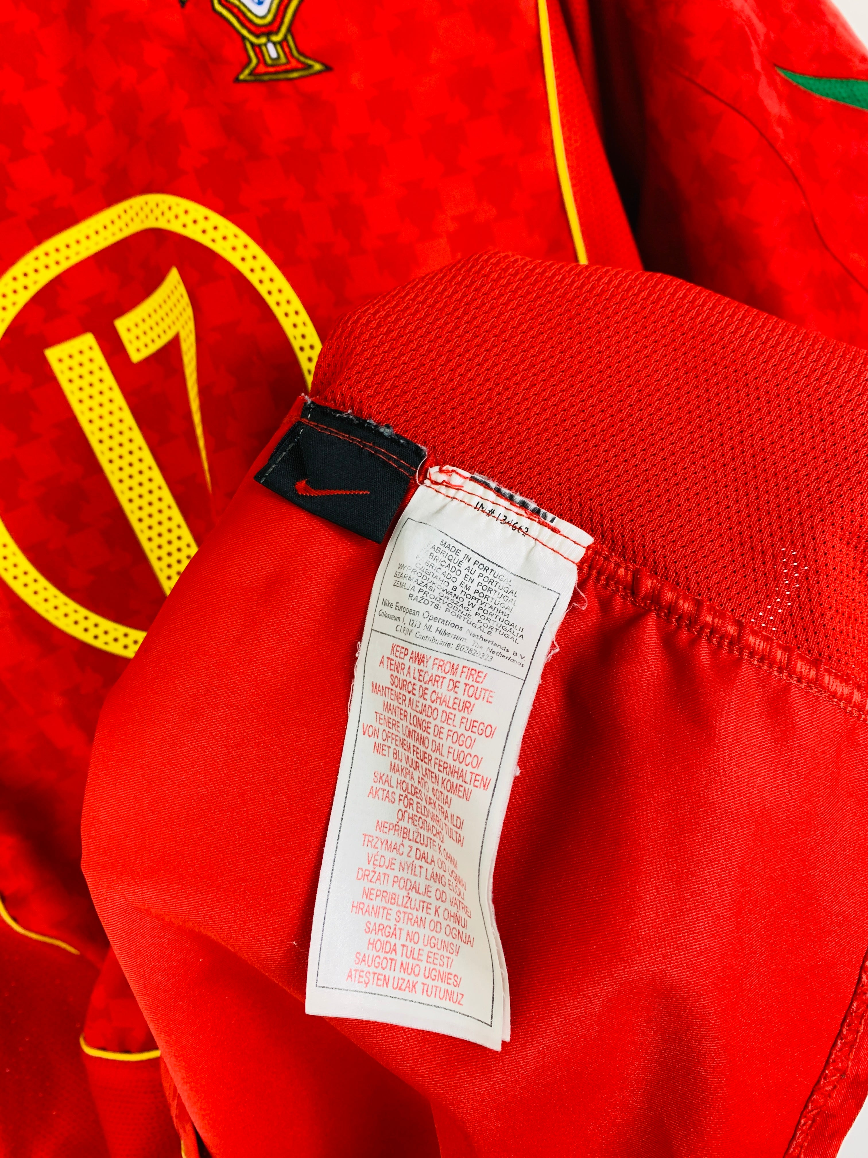 PORTUGAL 2004/2006 HOME SHIRT #17 C.RONALDO [M]