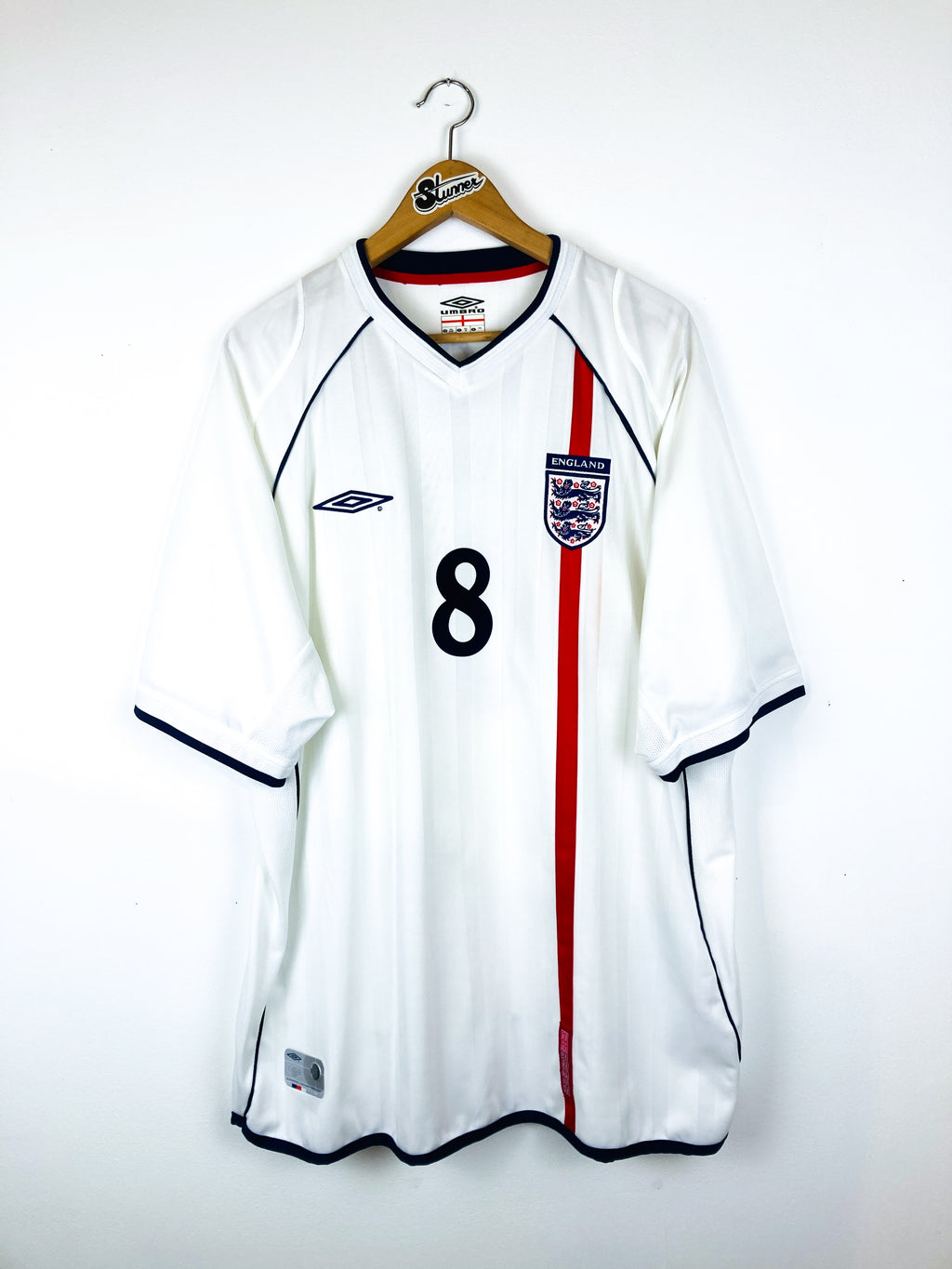 ENGLAND 2001/2003 HOME SHIRT #8 SCHOLES