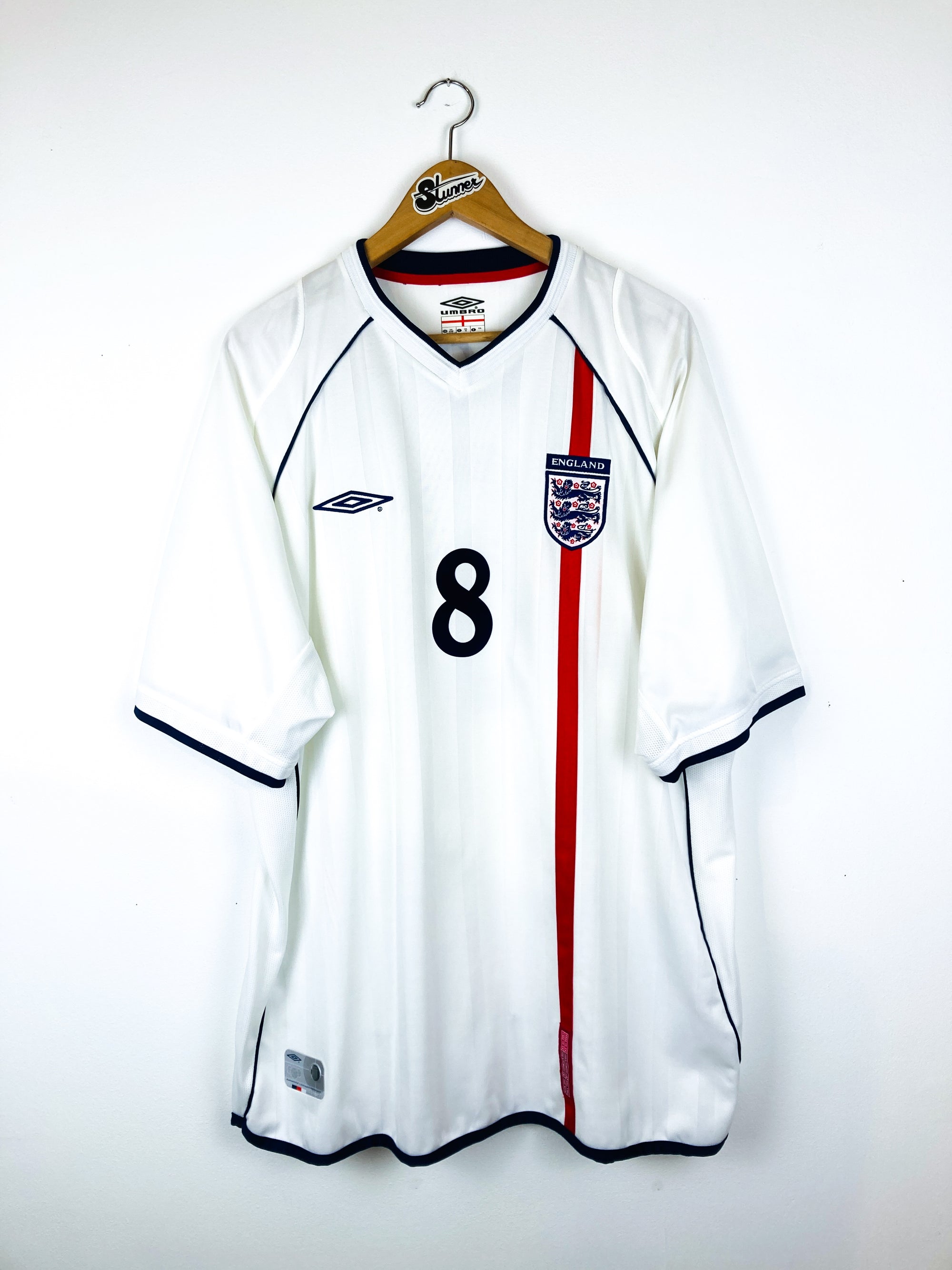 ENGLAND 2001/2003 HOME SHIRT #8 SCHOLES