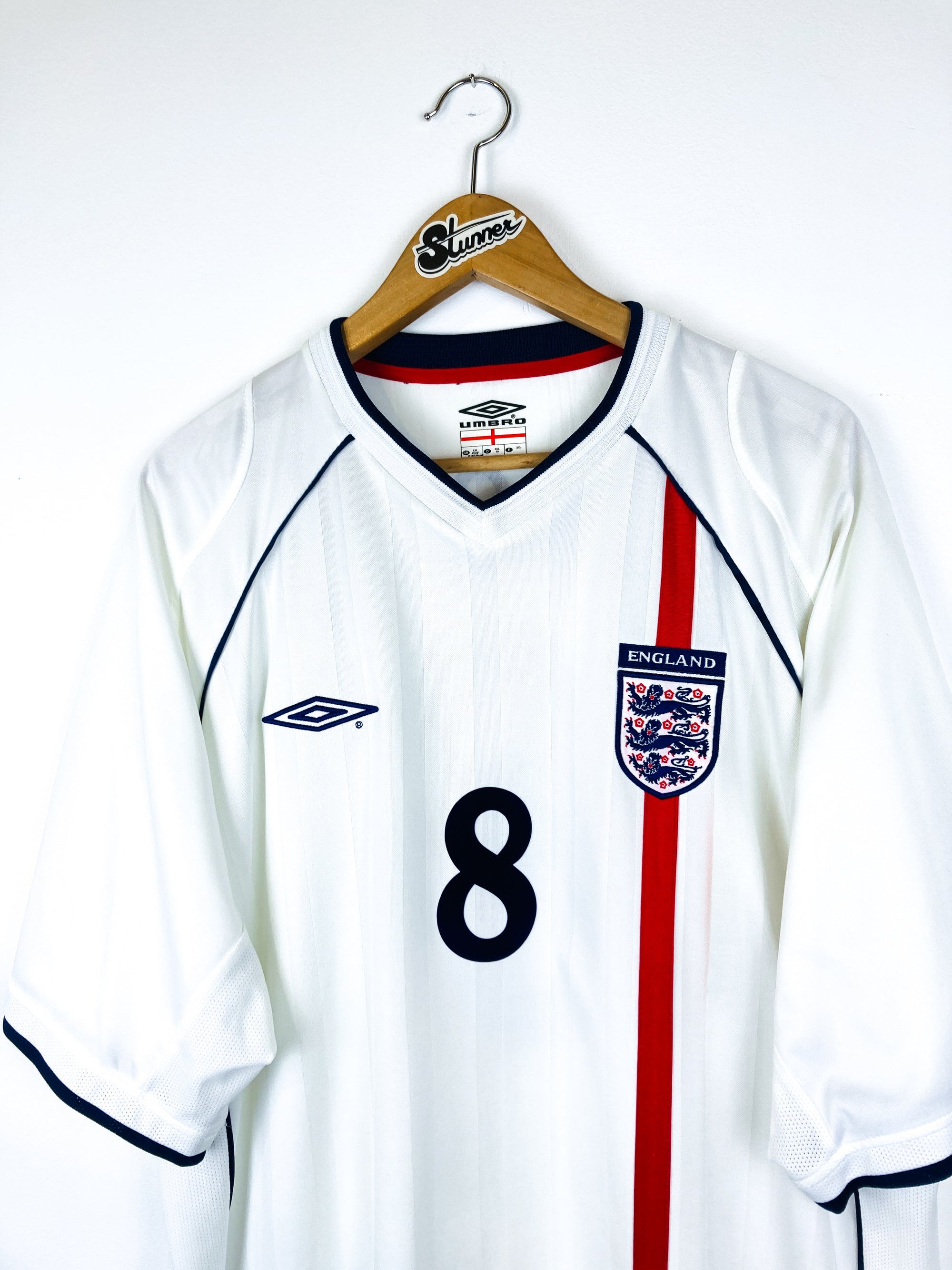 ENGLAND 2001/2003 HOME SHIRT #8 SCHOLES