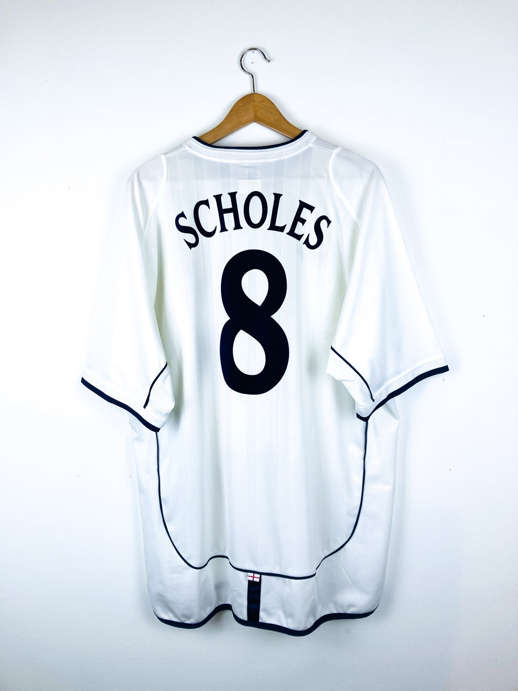 ENGLAND 2001/2003 HOME SHIRT #8 SCHOLES