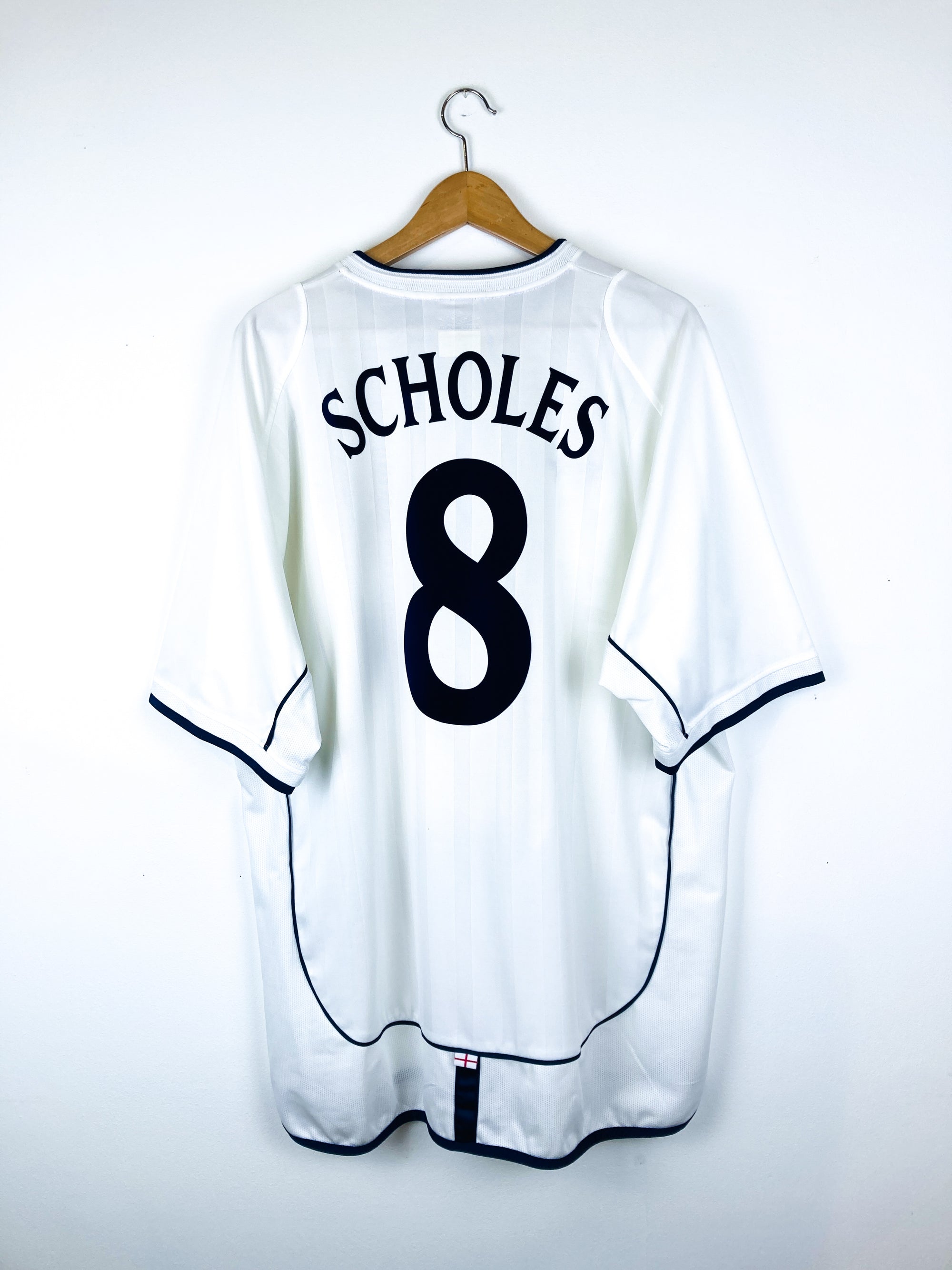 ENGLAND 2001/2003 HOME SHIRT #8 SCHOLES