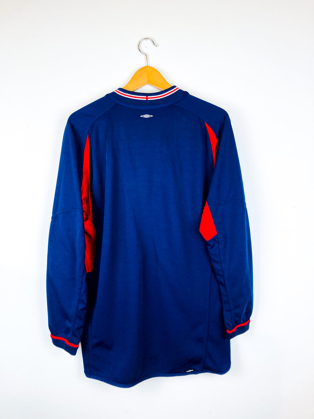ENGLAND 2002/2004 AWAY *REVERSIBLE* SHIRT #7 BECKHAM [L/S]