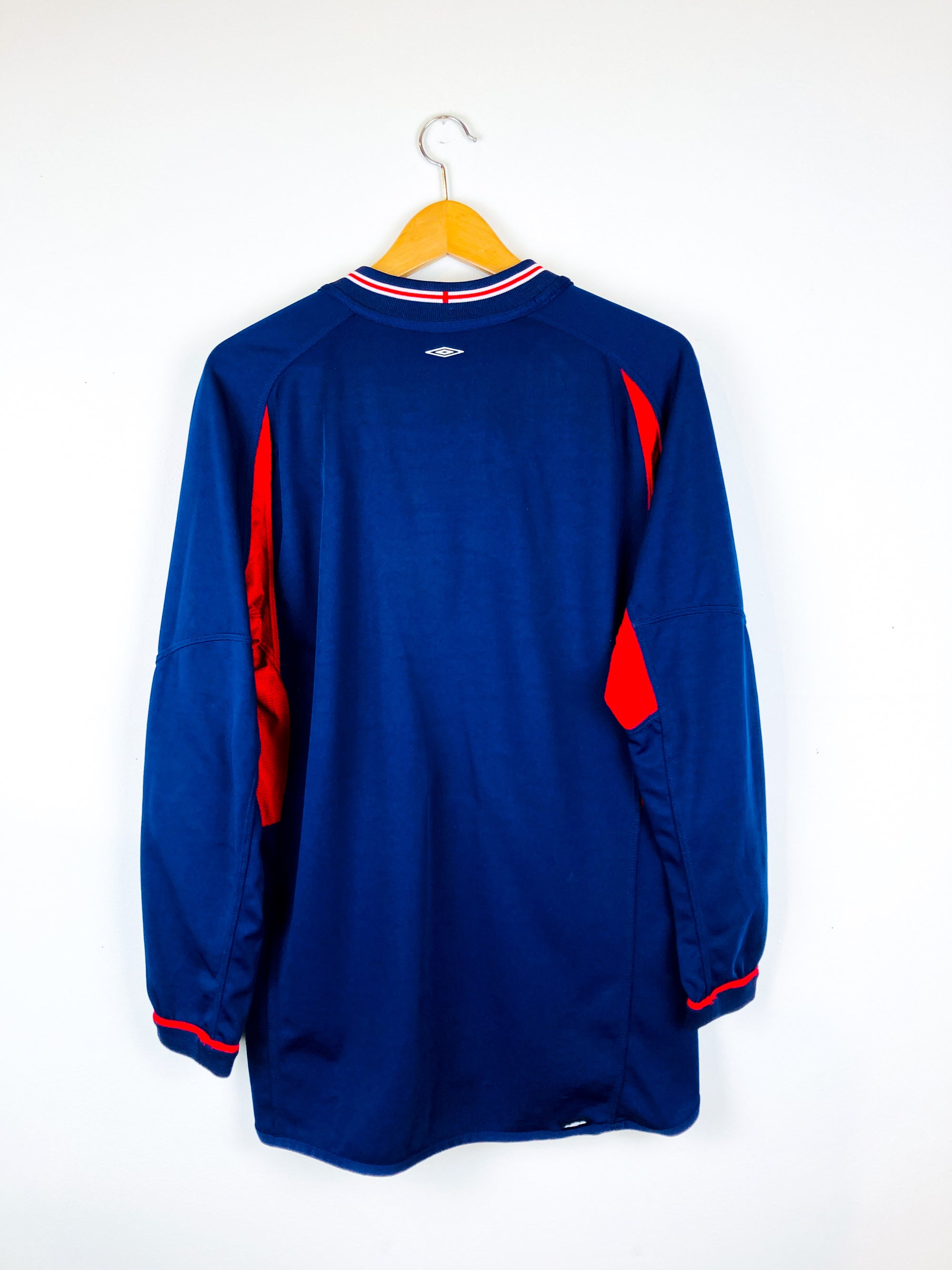 ENGLAND 2002/2004 AWAY *REVERSIBLE* SHIRT #7 BECKHAM [L/S]