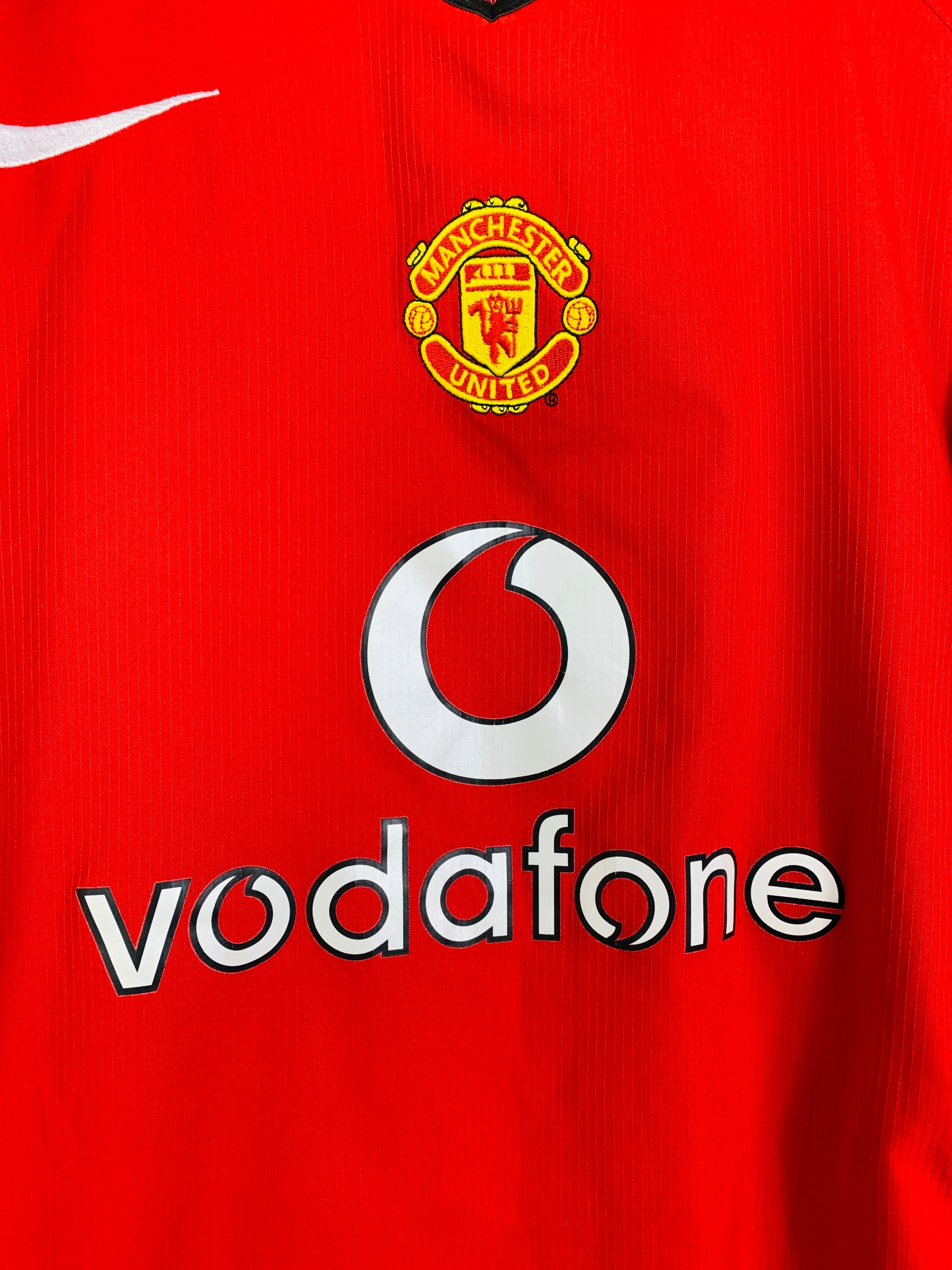 MANCHESTER UNITED 2004/2006 HOME SHIRT #13 J.S. PARK [M]