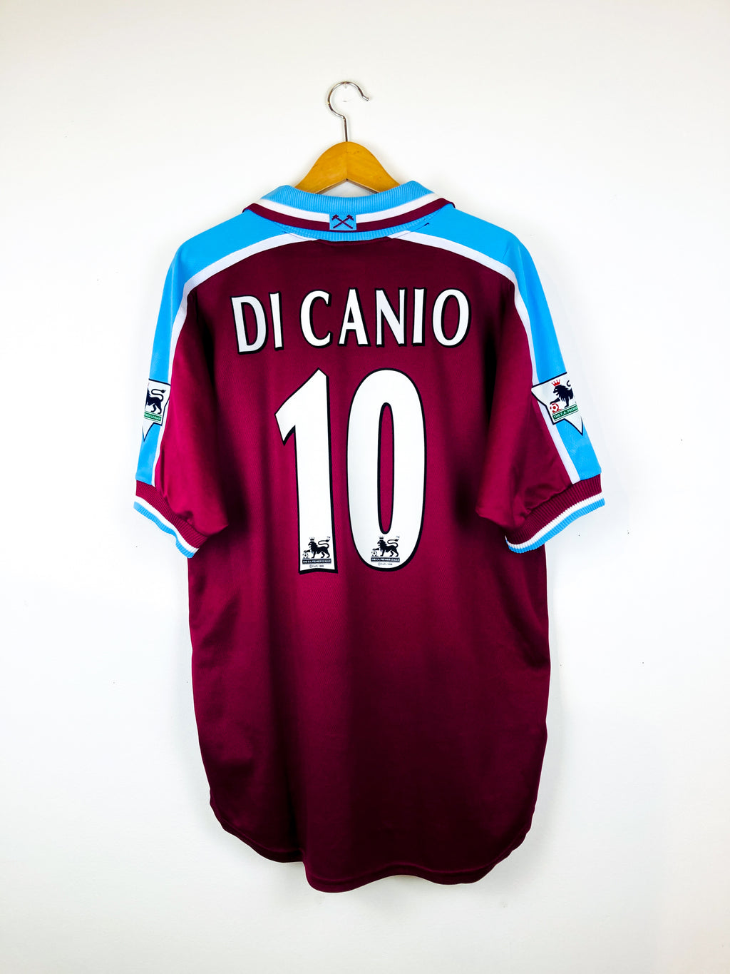 WEST HAM 1999/2001 HOME SHIRT #10 DI CANIO