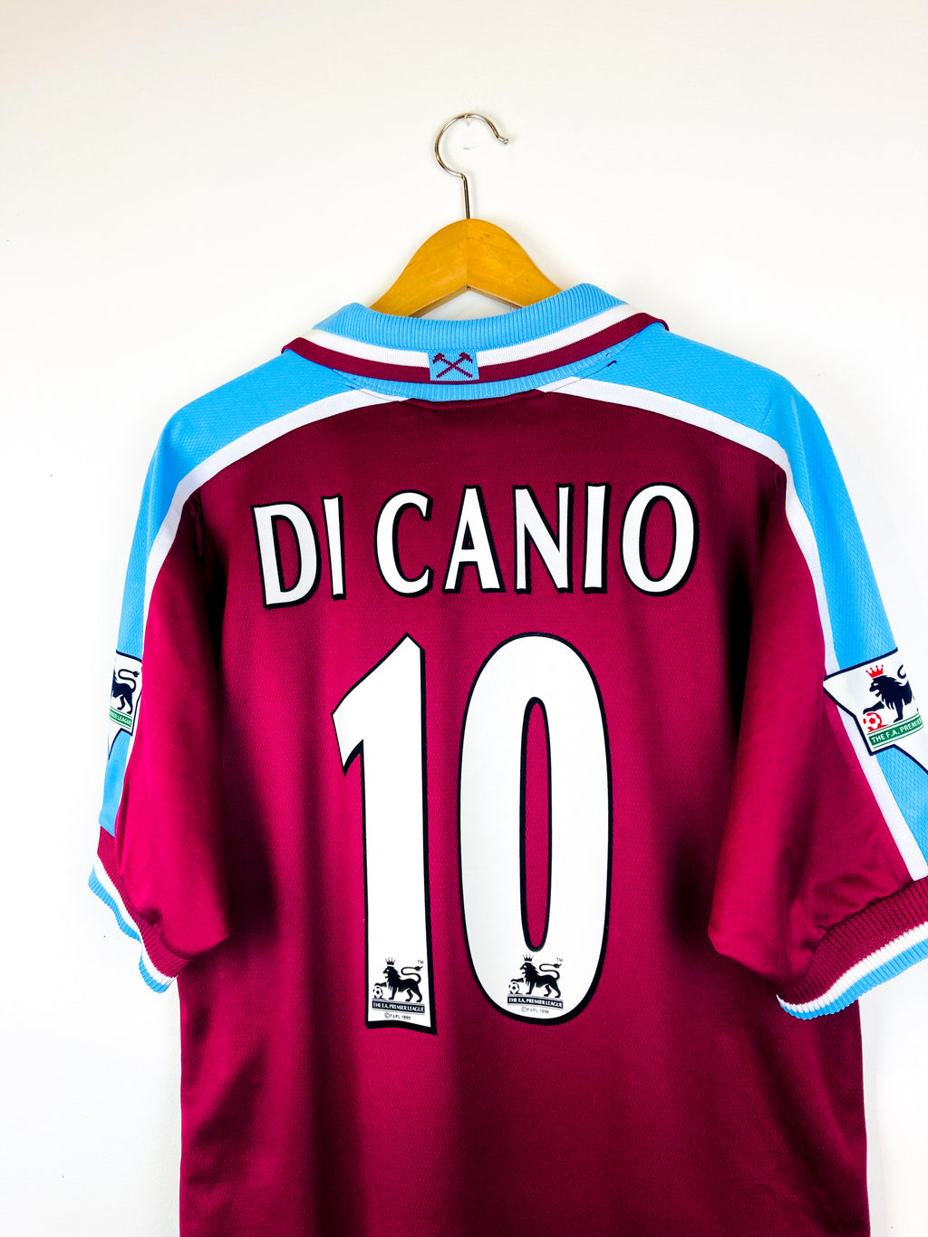 WEST HAM 1999/2001 HOME SHIRT #10 DI CANIO