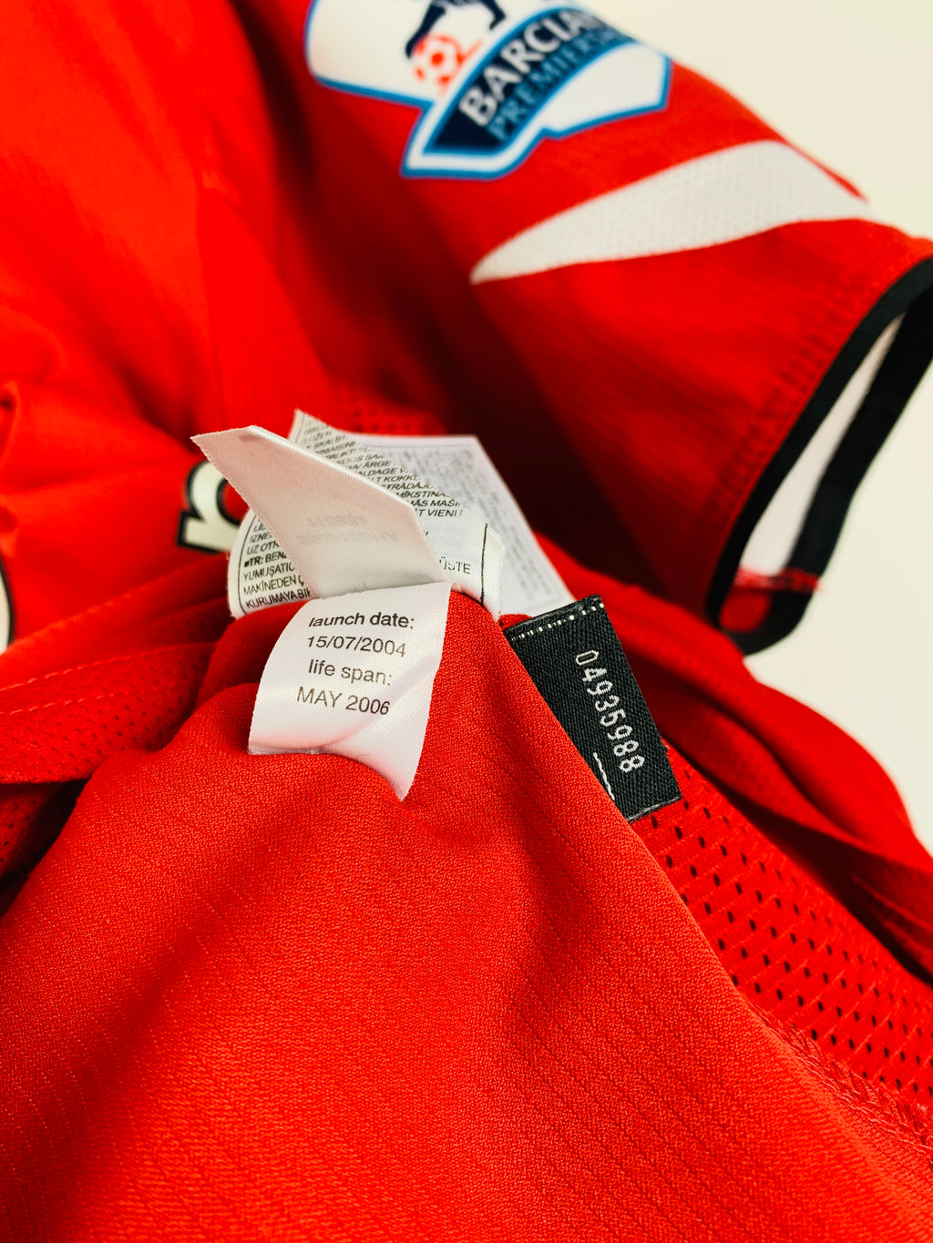 MANCHESTER UNITED 2004/2006 HOME SHIRT #13 J.S. PARK [M]