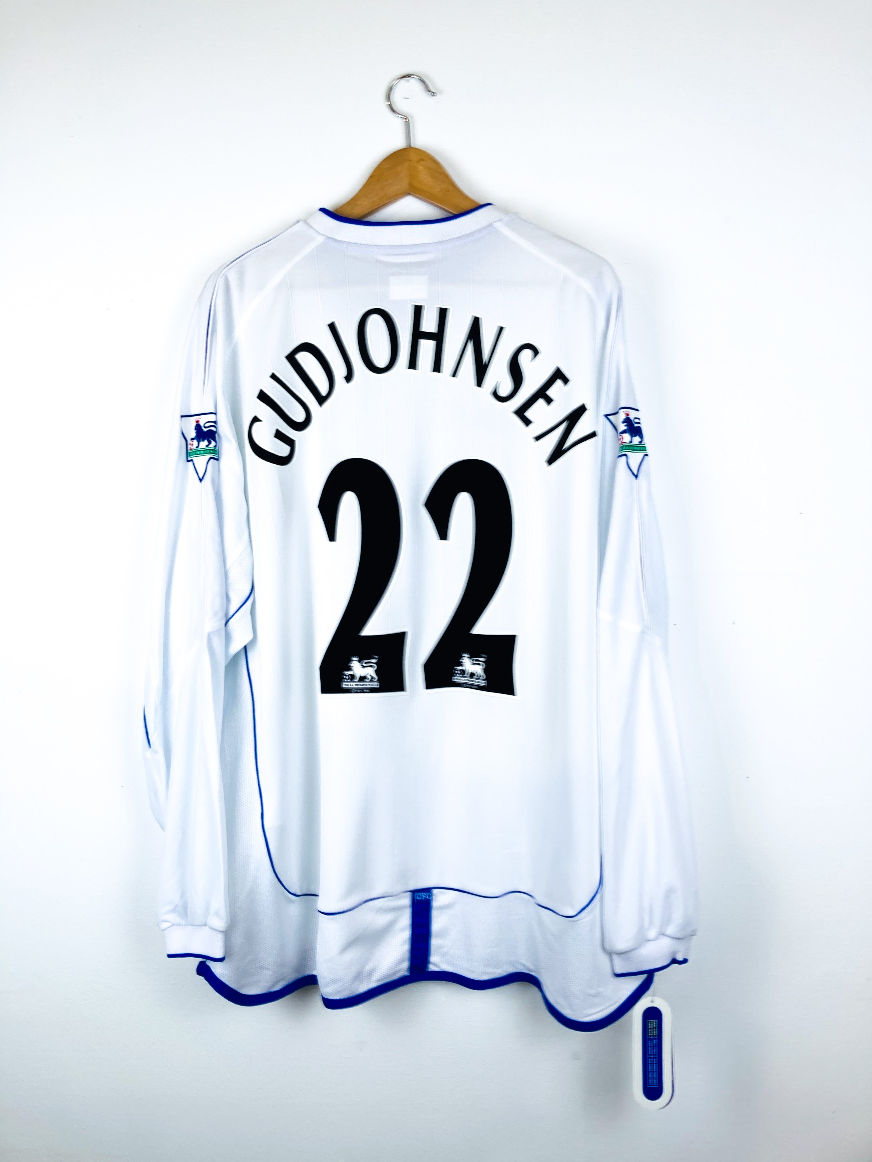 CHELSEA 2001/2003 AWAY SHIRT #22 GUDJOHNSEN *BNWT* [L/S]