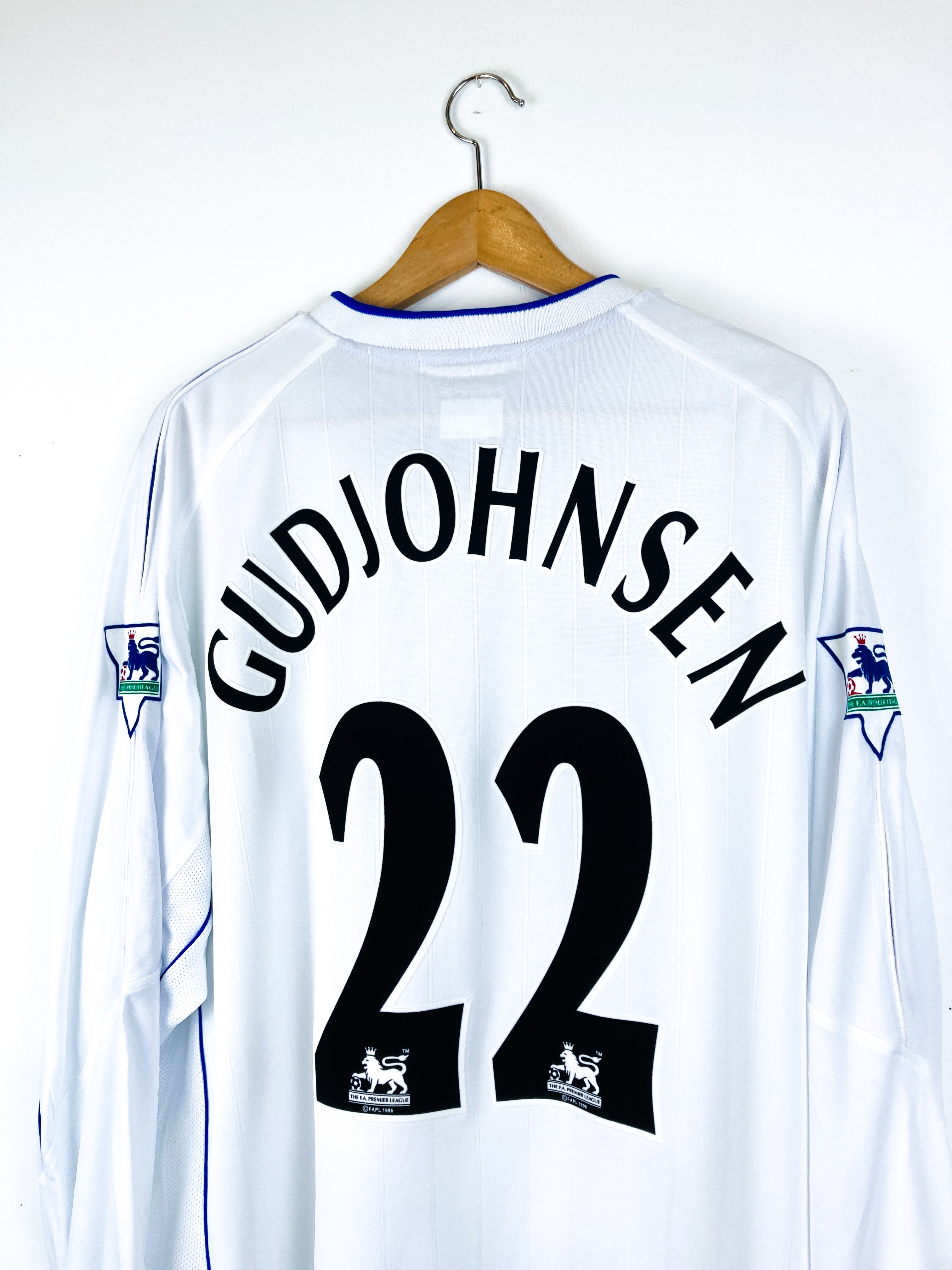 CHELSEA 2001/2003 AWAY SHIRT #22 GUDJOHNSEN *BNWT* [L/S]