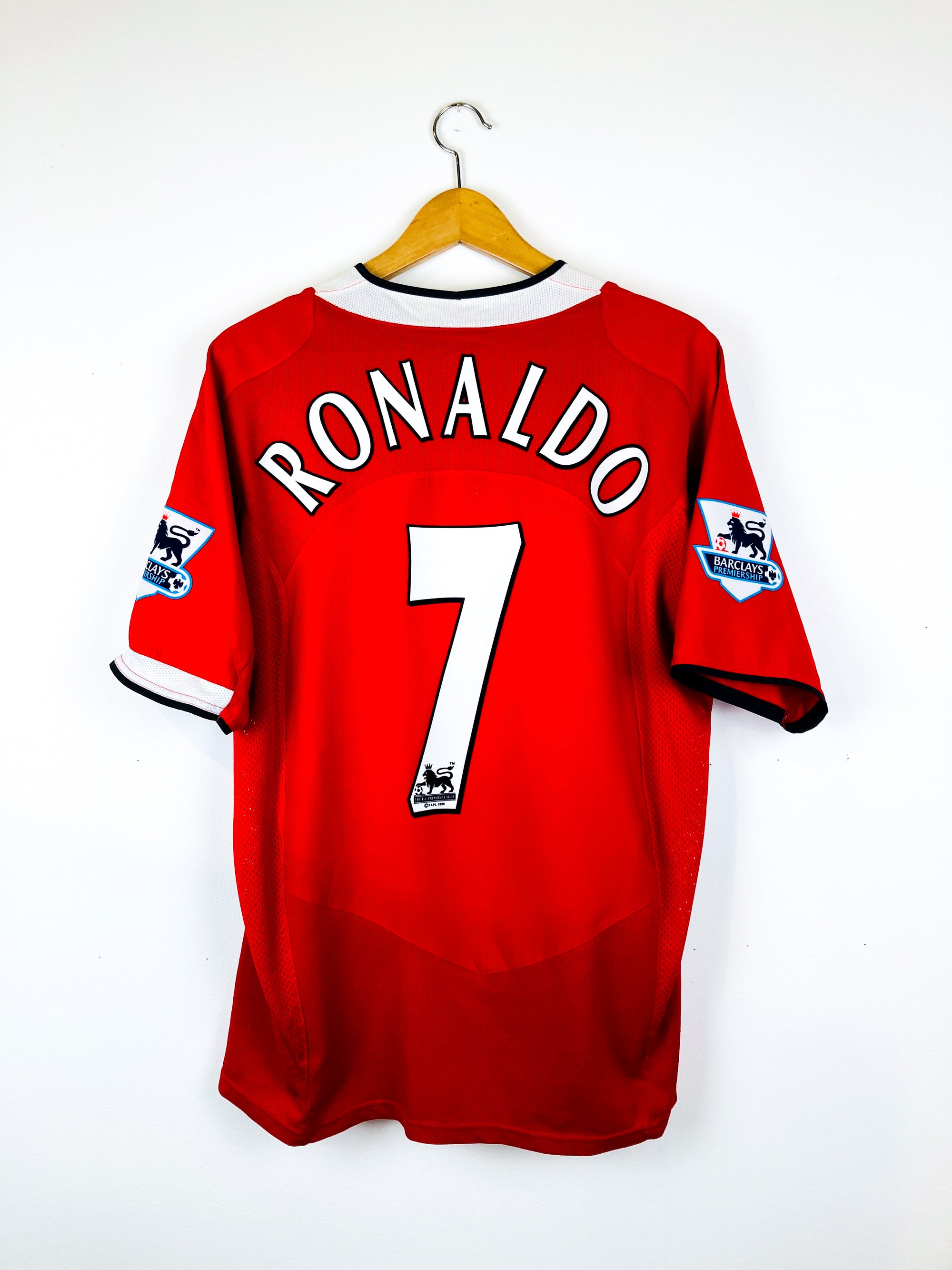 MANCHESTER UNITED 2004/2006 HOME SHIRT #7 RONALDO [L]