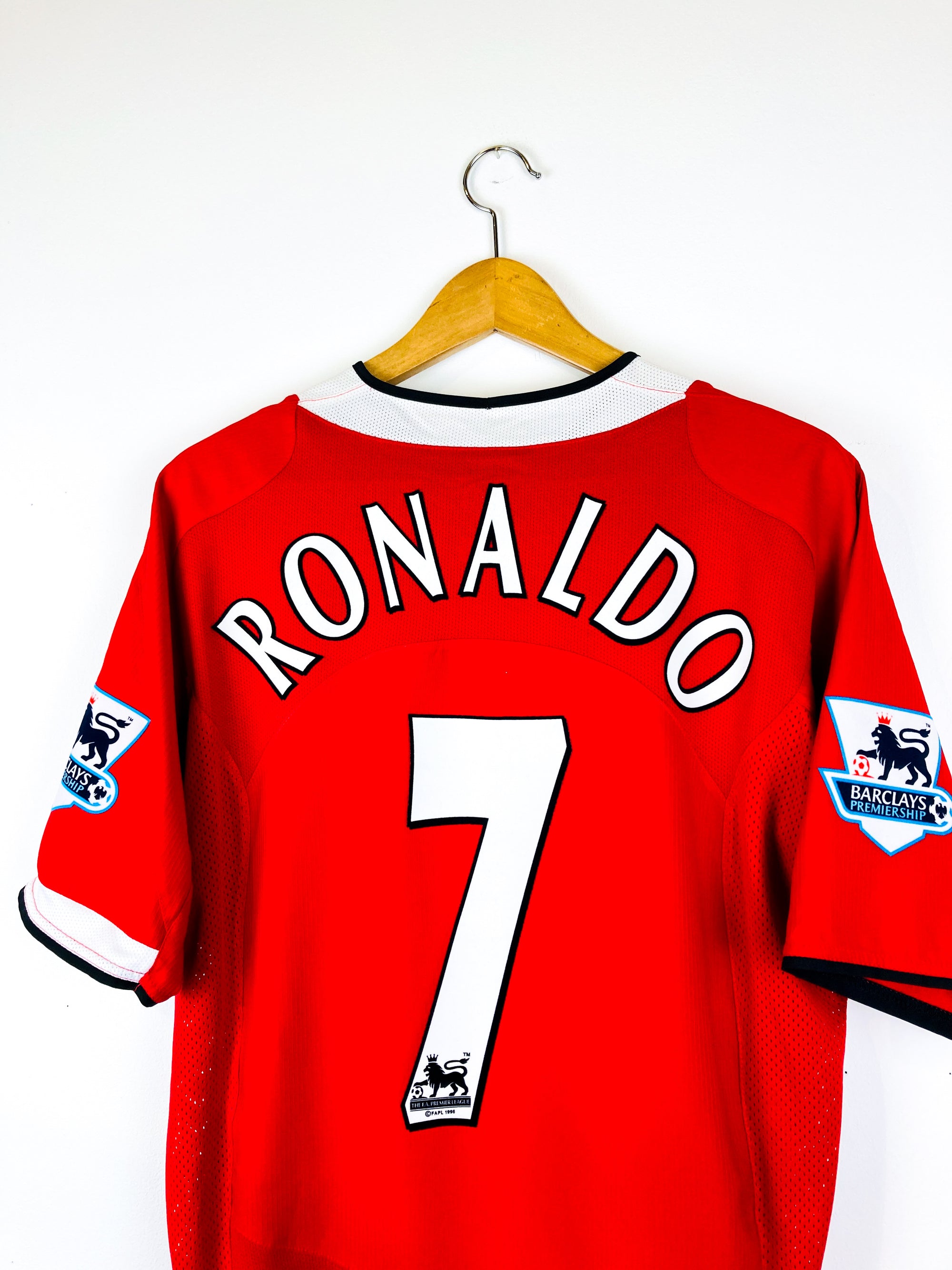 MANCHESTER UNITED 2004/2006 HOME SHIRT #7 RONALDO [L]