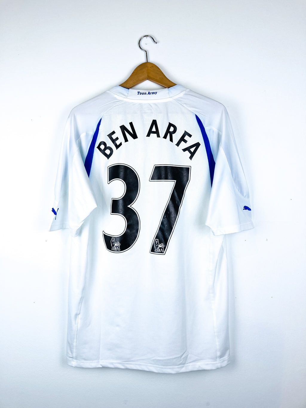 NEWCASTLE UNITED 2010/2011 THIRD SHIRT #37 BEN ARFA [PLAYER ISSUE]