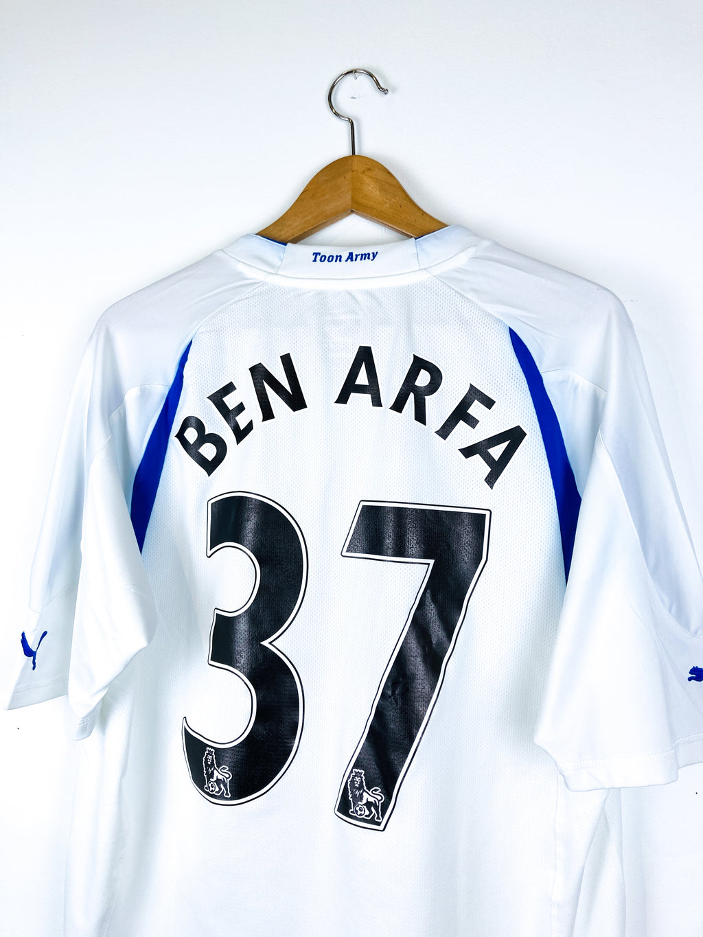 NEWCASTLE UNITED 2010/2011 THIRD SHIRT #37 BEN ARFA [PLAYER ISSUE]