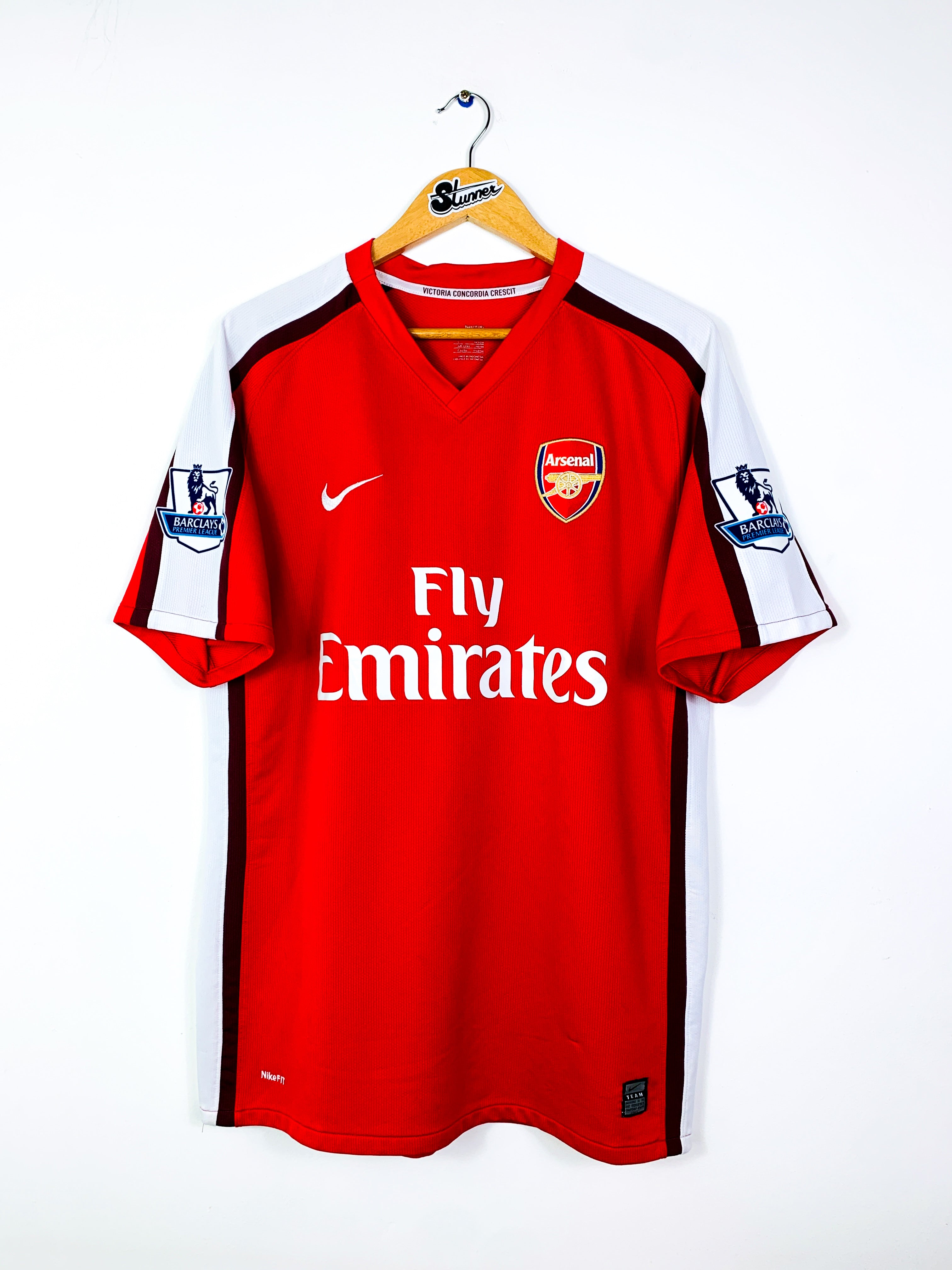 ARSENAL 2008/2010 HOME SHIRT #4 FABREGAS [L]