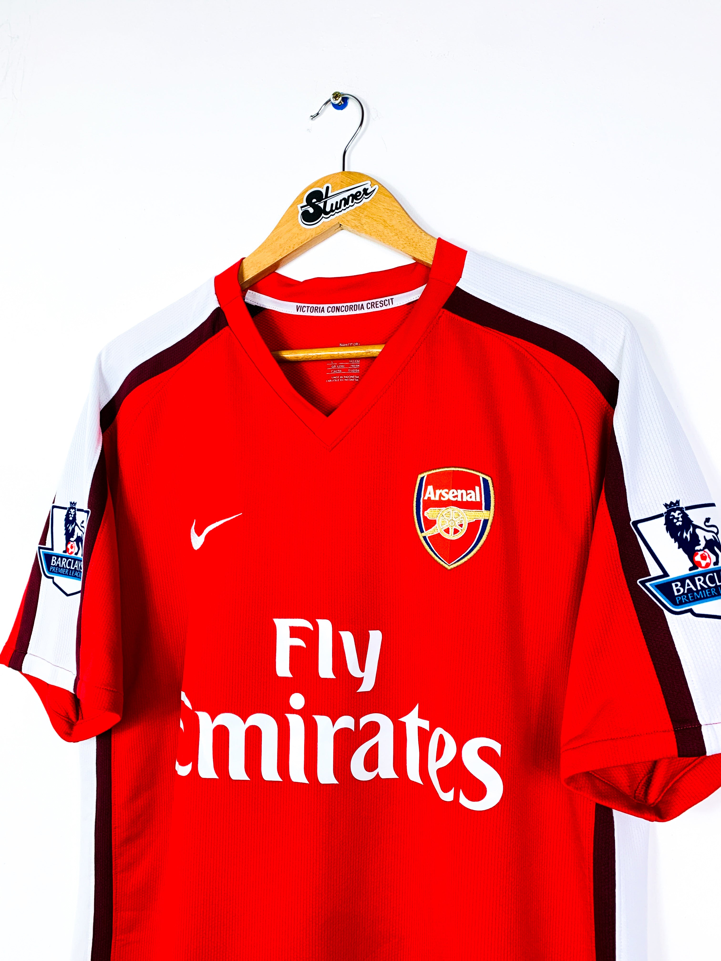 ARSENAL 2008/2010 HOME SHIRT #4 FABREGAS [L]