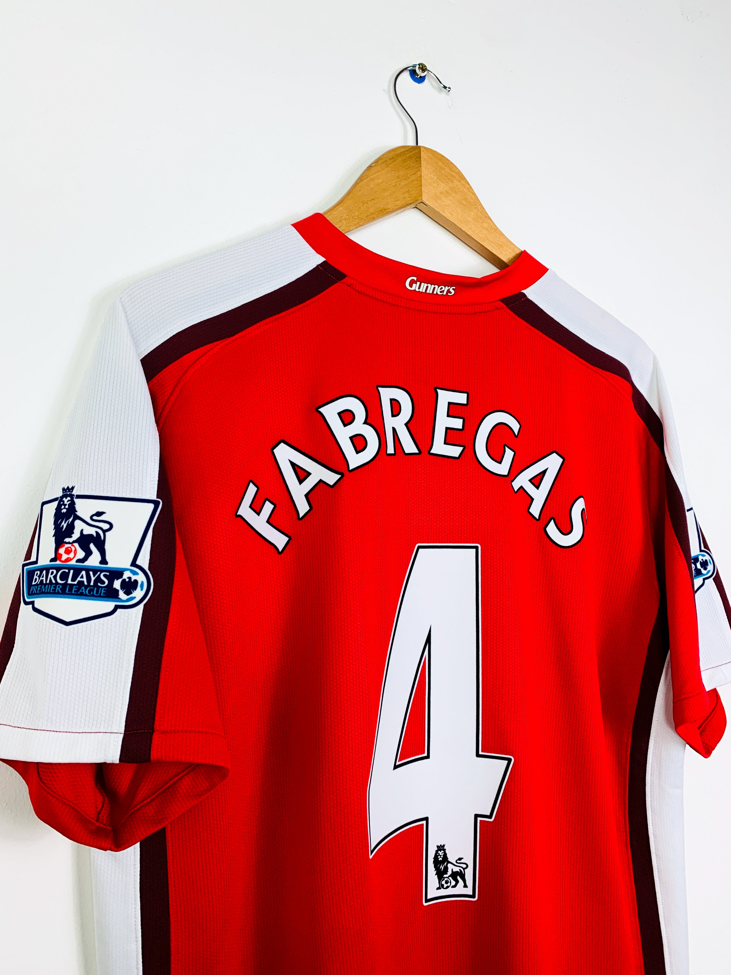 ARSENAL 2008/2010 HOME SHIRT #4 FABREGAS [L]