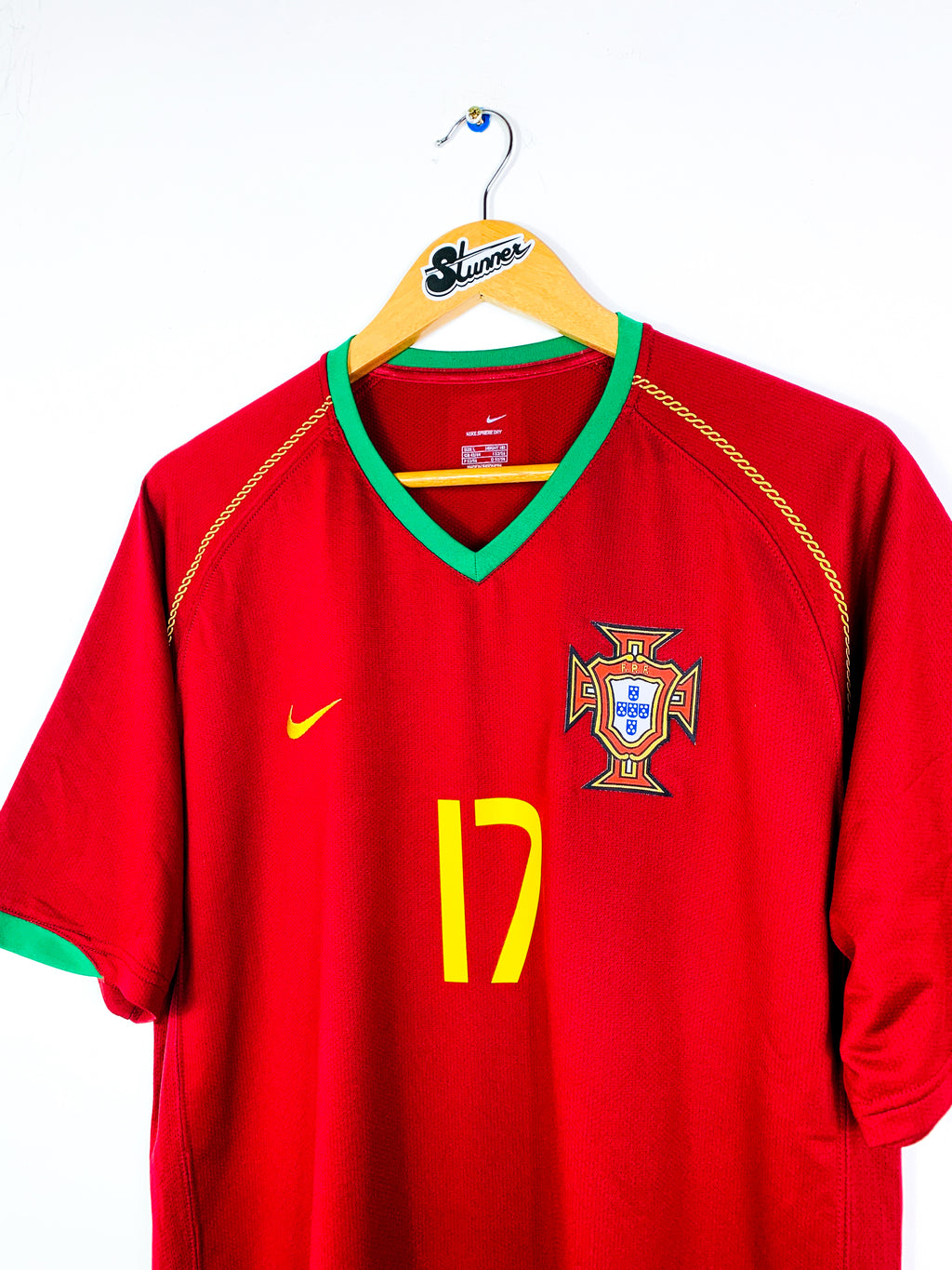 PORTUGAL 2006/2008 HOME SHIRT #17 C.RONALDO [L]